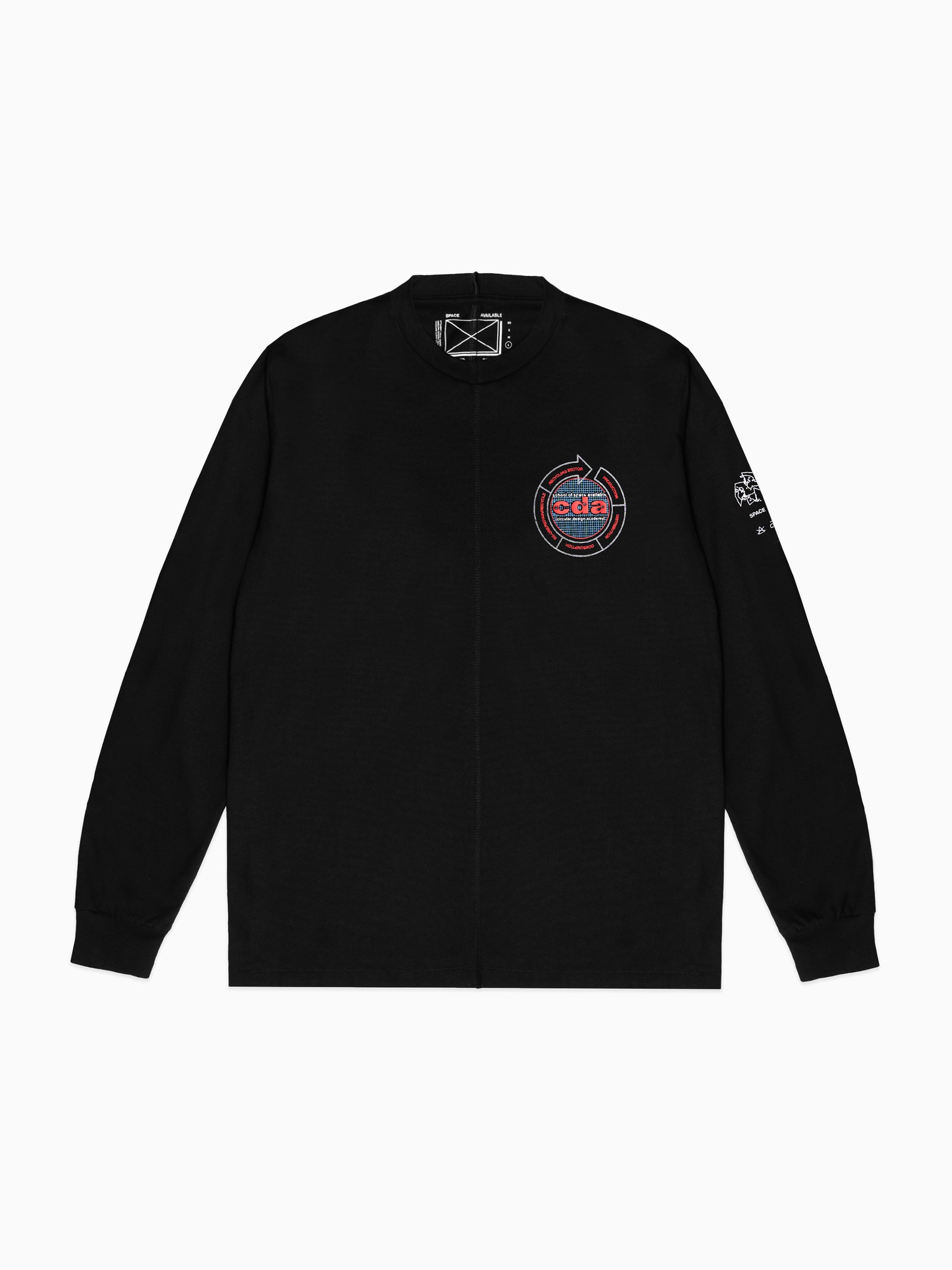 CDA Logo Long Sleeve T-Shirt Black