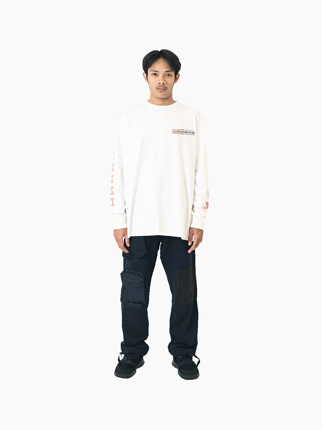 Radical Recycling Long Sleeve T-Shirt White