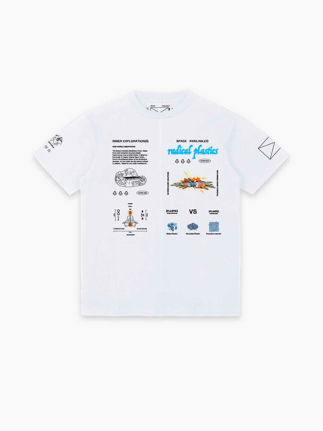 Plant vs Plastic T-shirt White