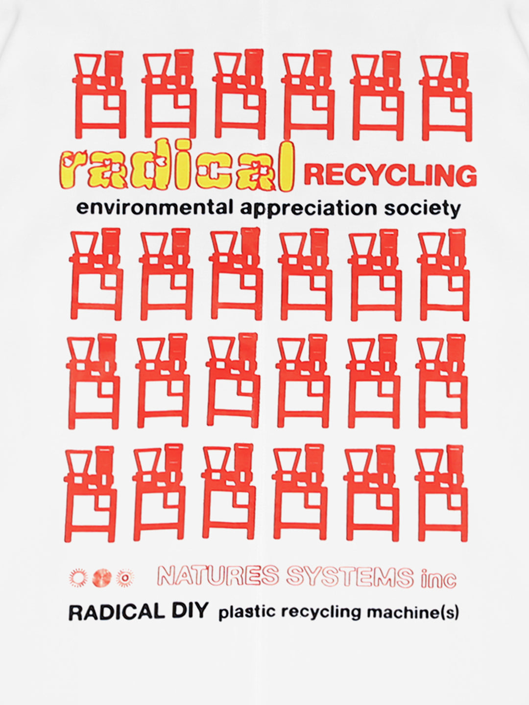 Radical Recycling Long Sleeve T-Shirt White