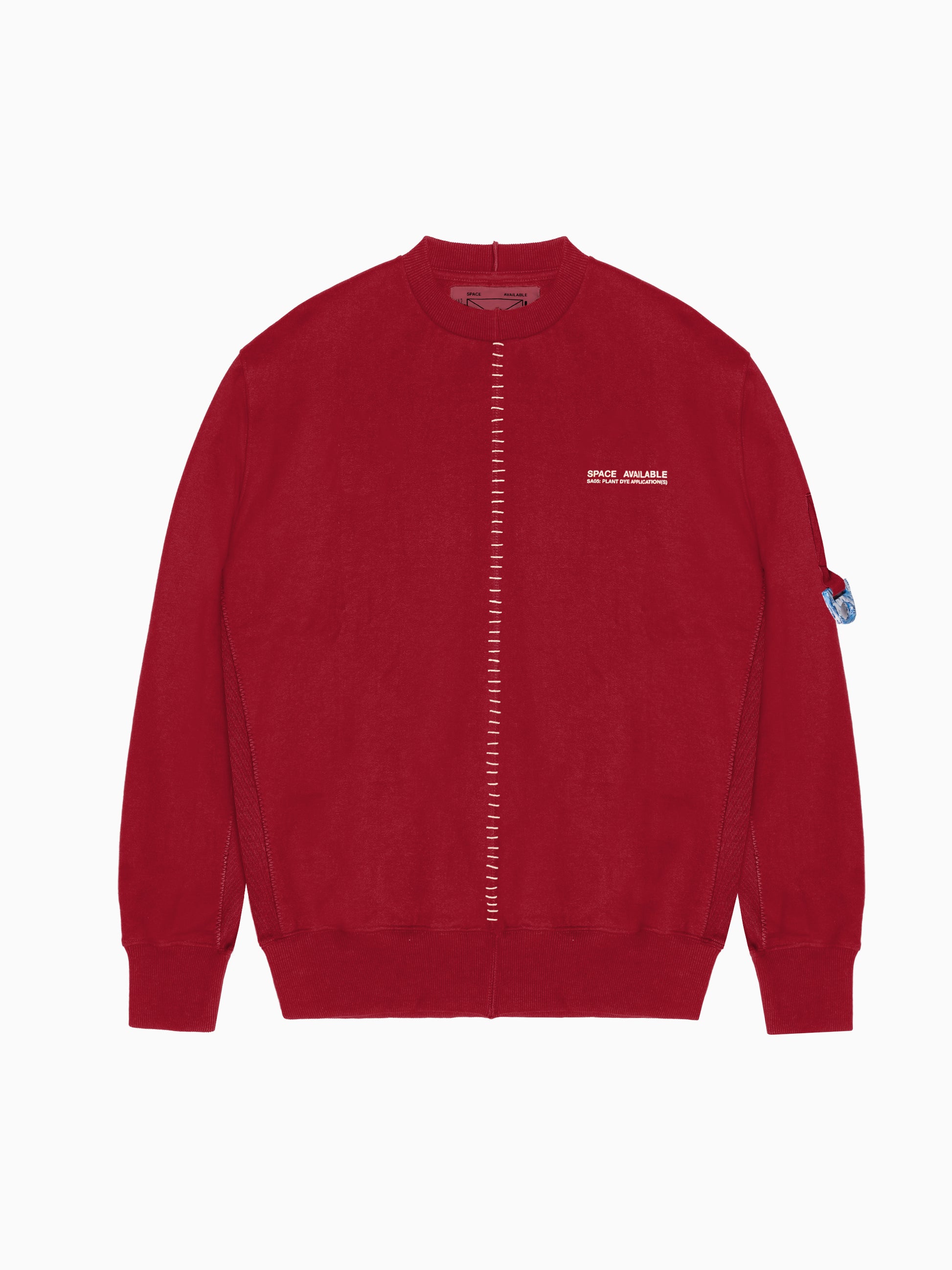 Plant Dyed Artisan Sweatshirt Red
