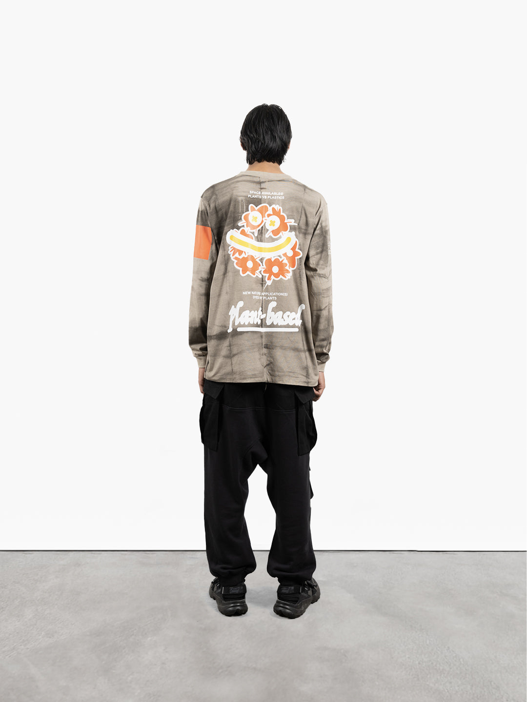 Plant-based Long Sleeve T-shirt Grey