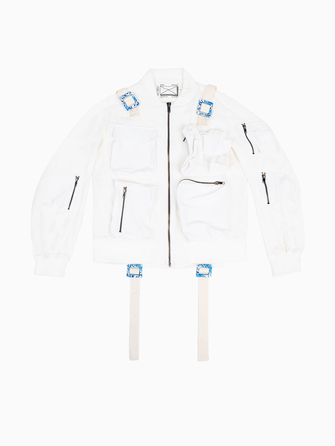 Recycling Parachute Jacket White