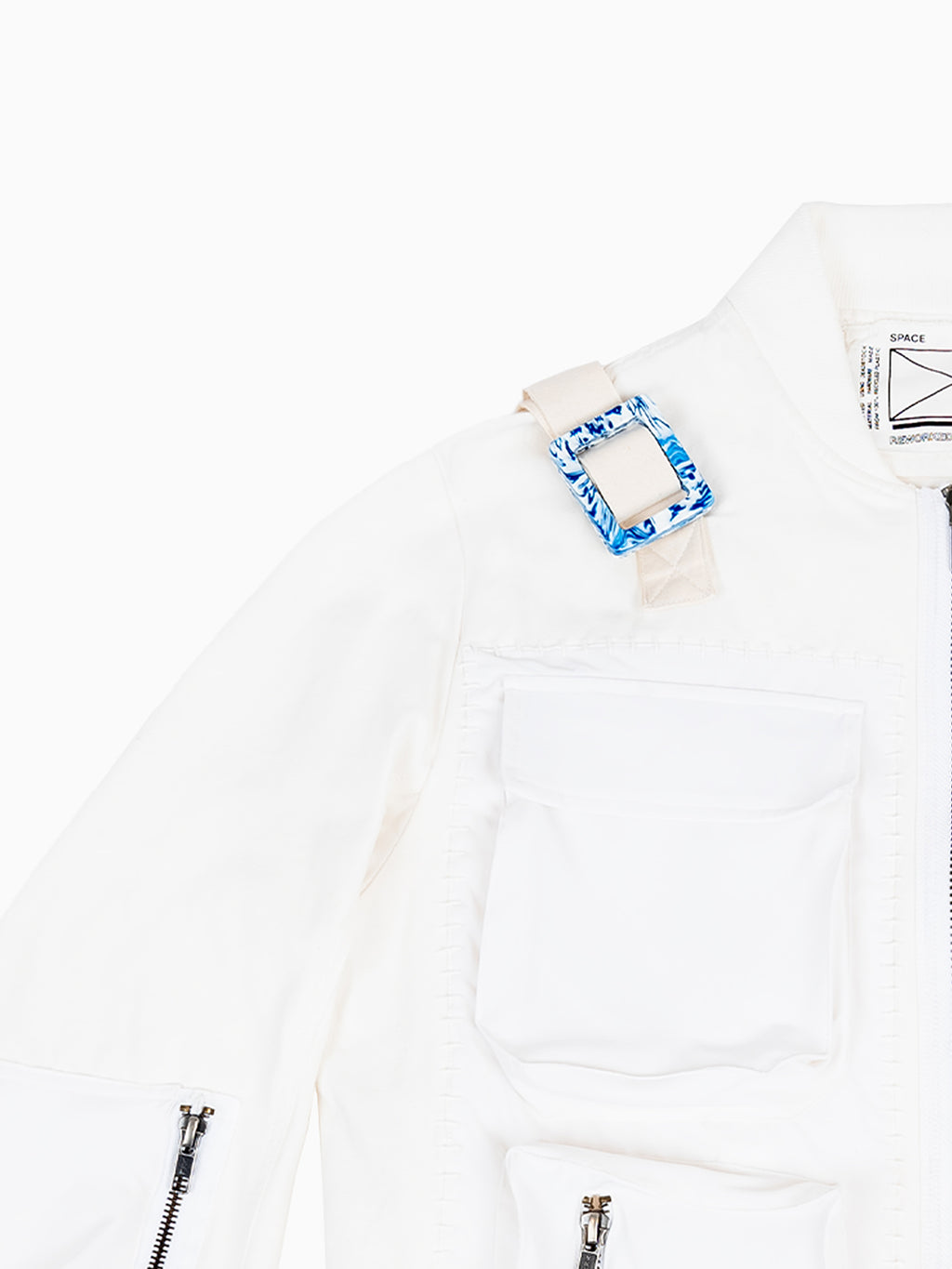 Recycling Parachute Jacket White