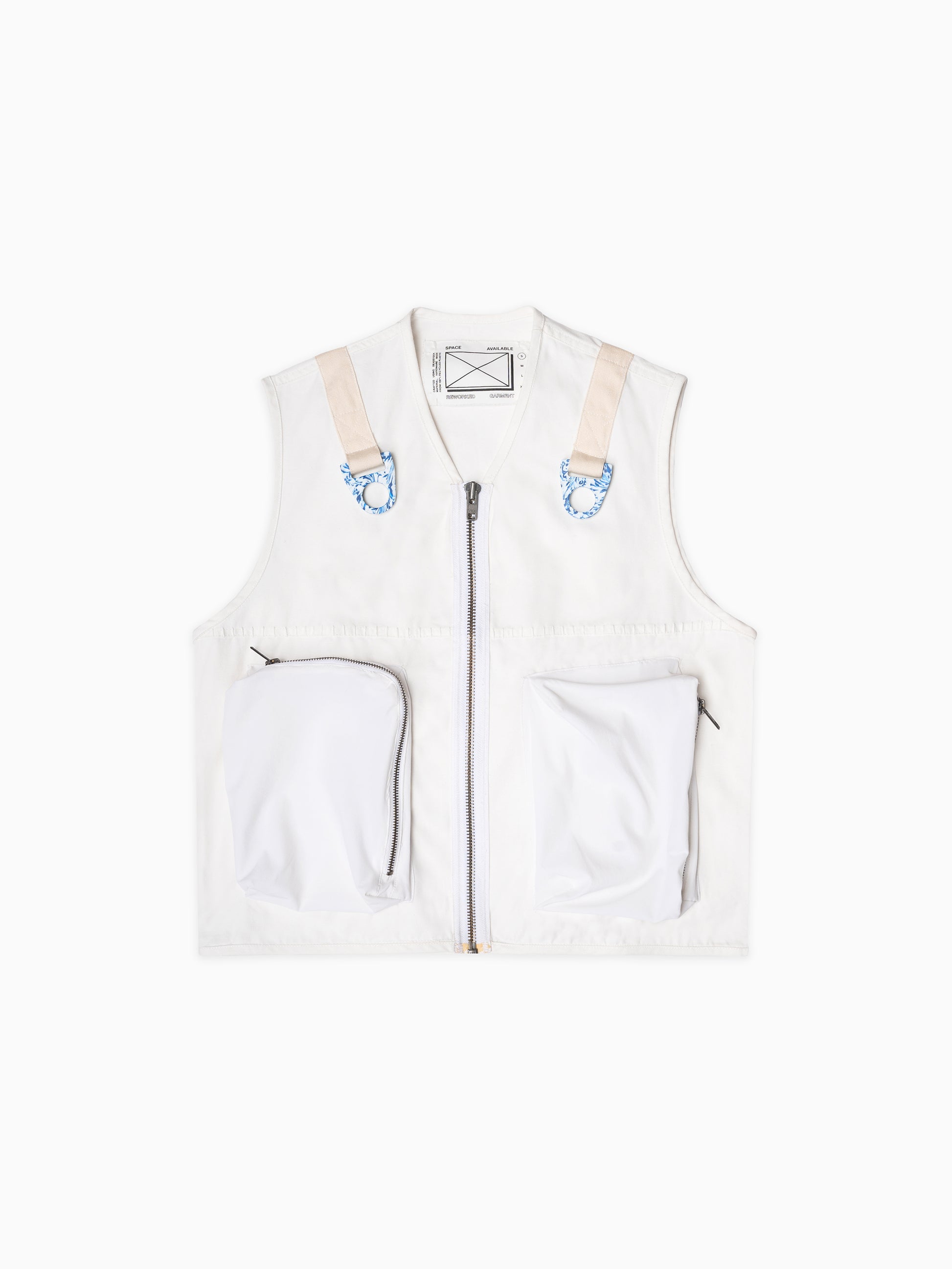 Utility Recycling Vest White