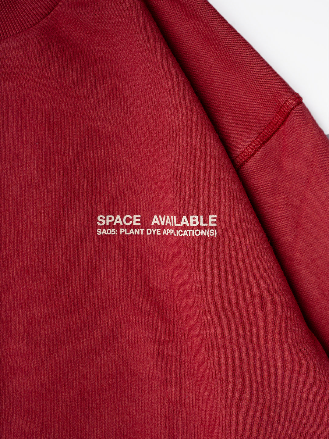 Plant Dyed Artisan Sweatshirt Red