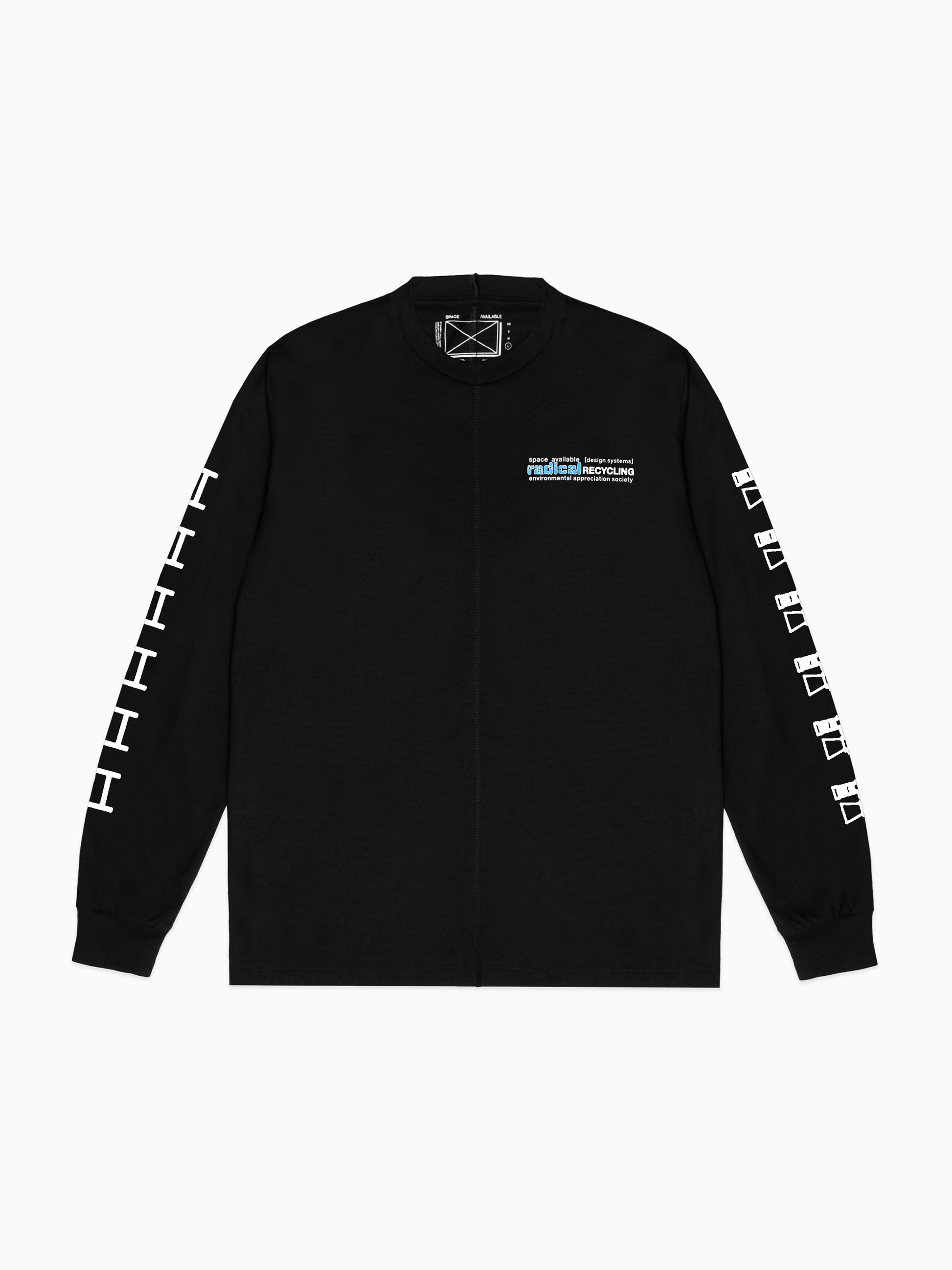 Radical Recycling Long Sleeve T-Shirt Black