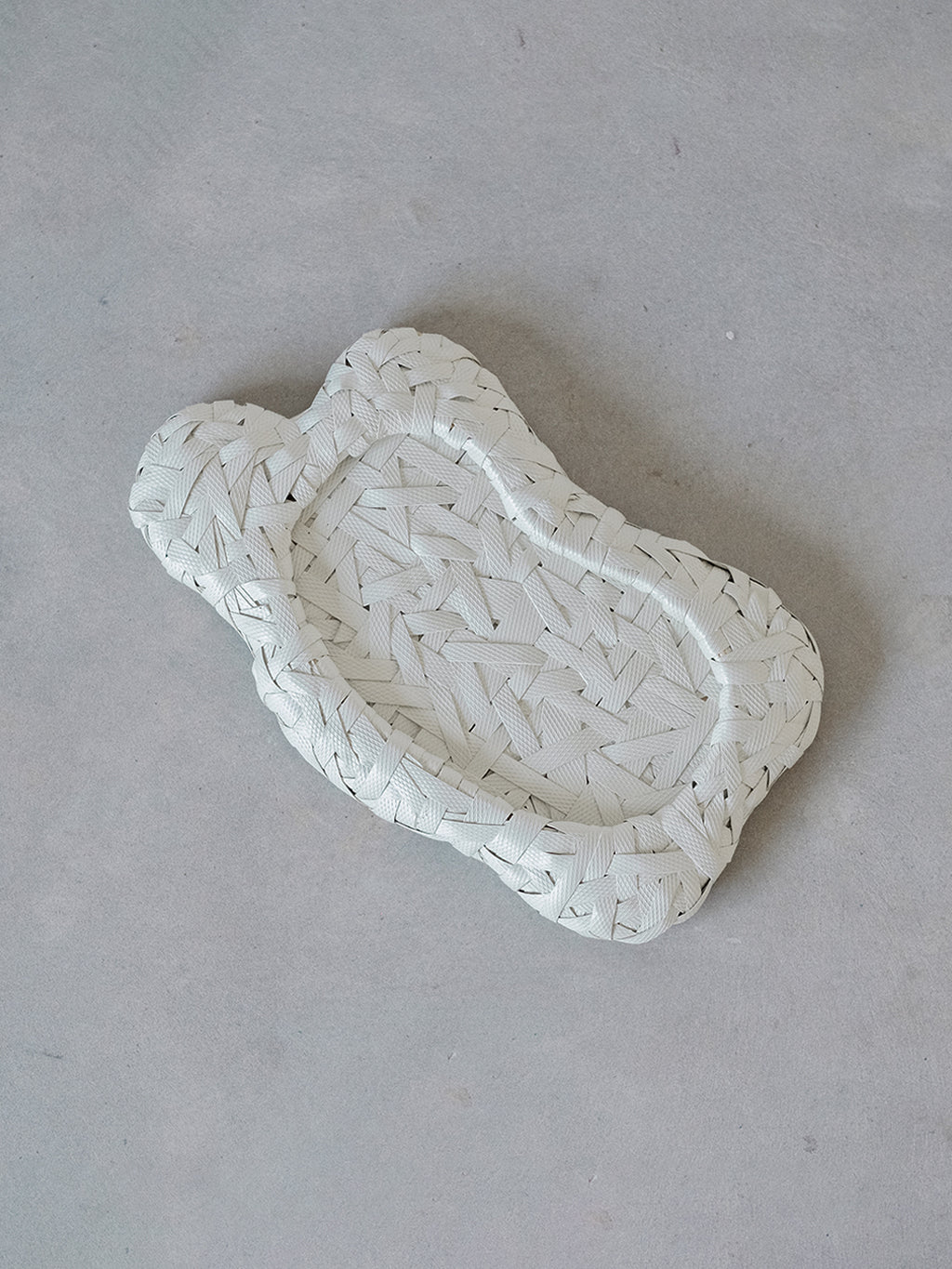 Recycled Plastic Woven Ecology Tray White