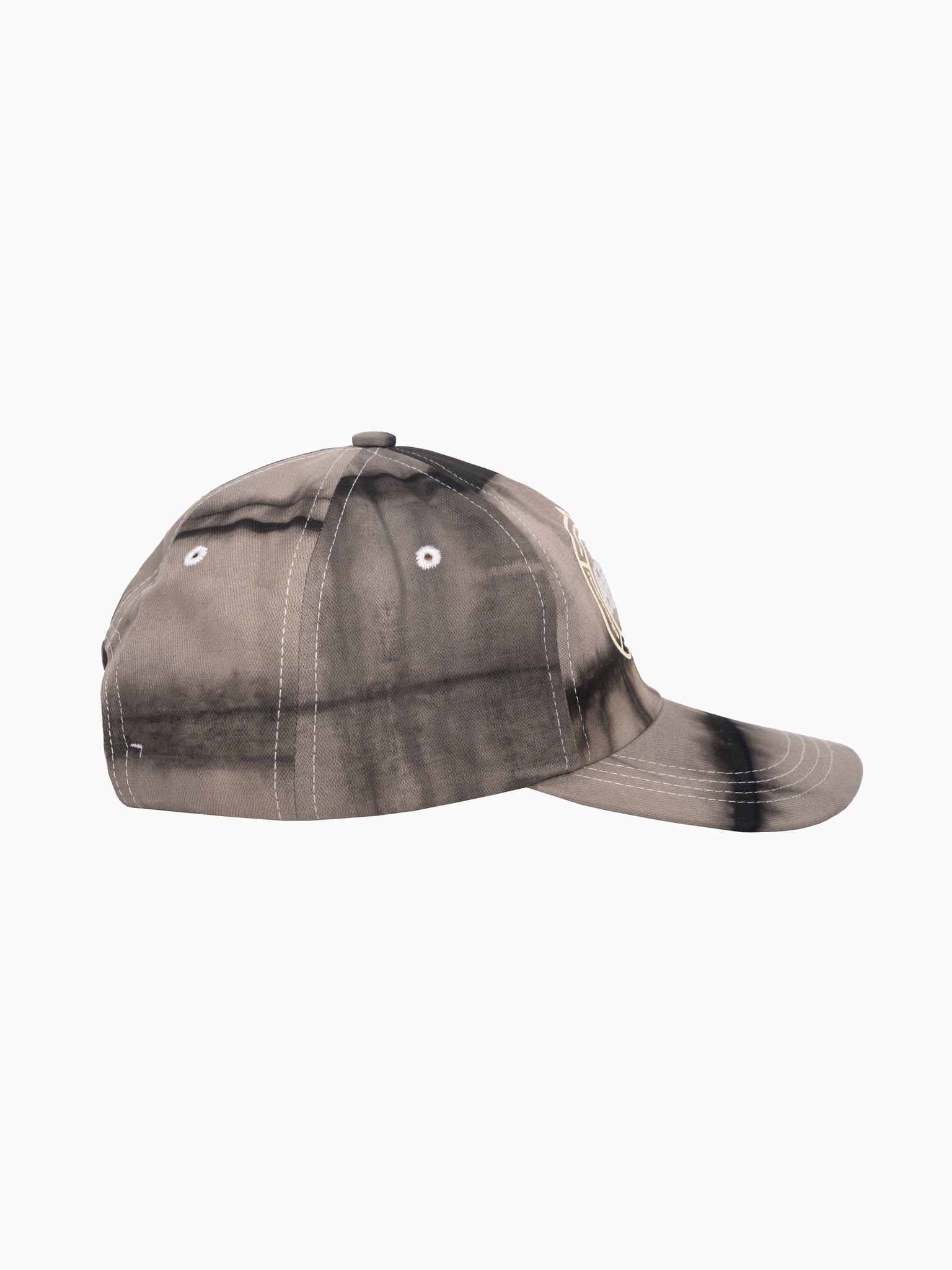 Artisan Circular Design Cap Tie Dye Grey