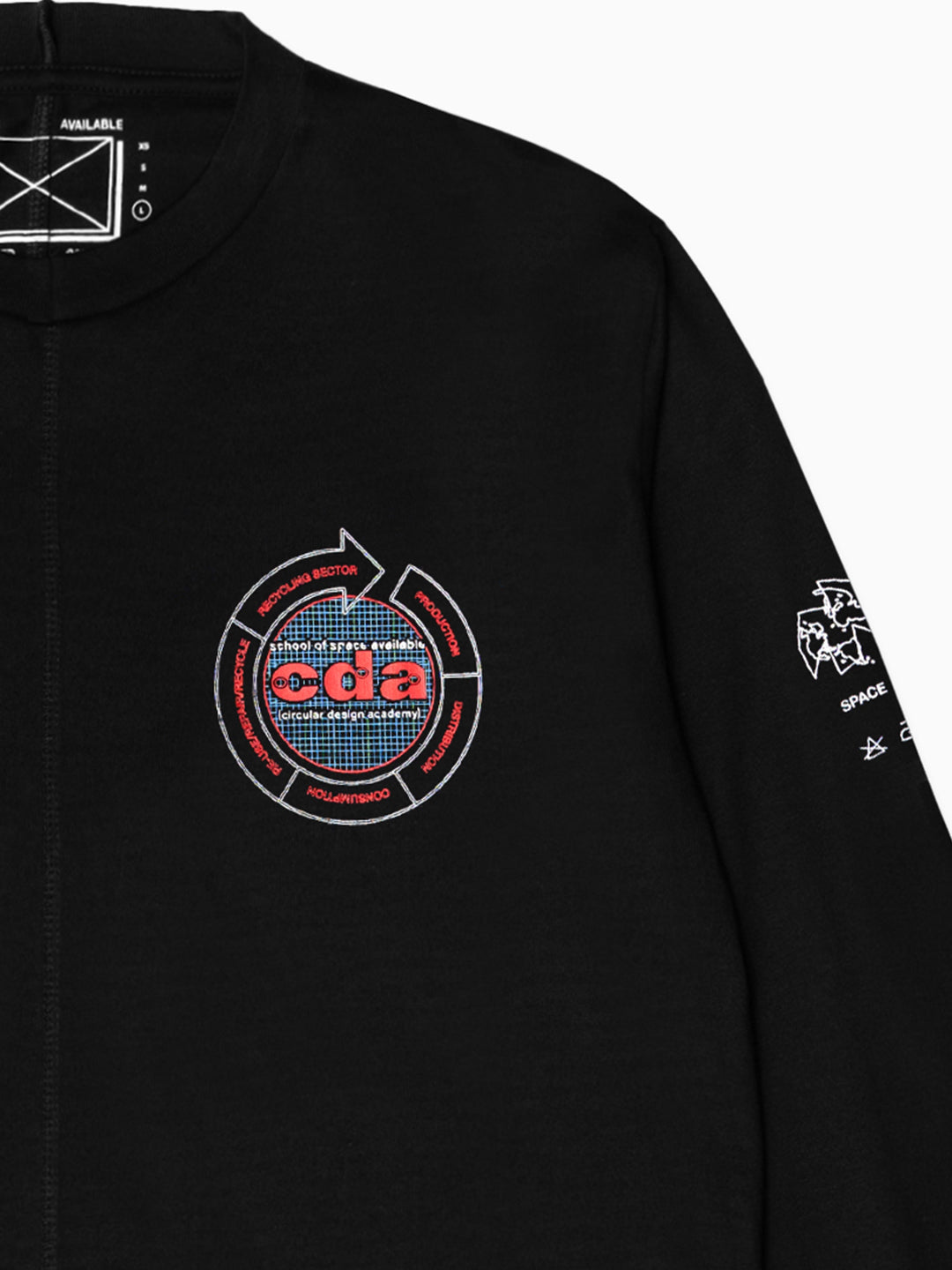 CDA Logo Long Sleeve T-Shirt Black