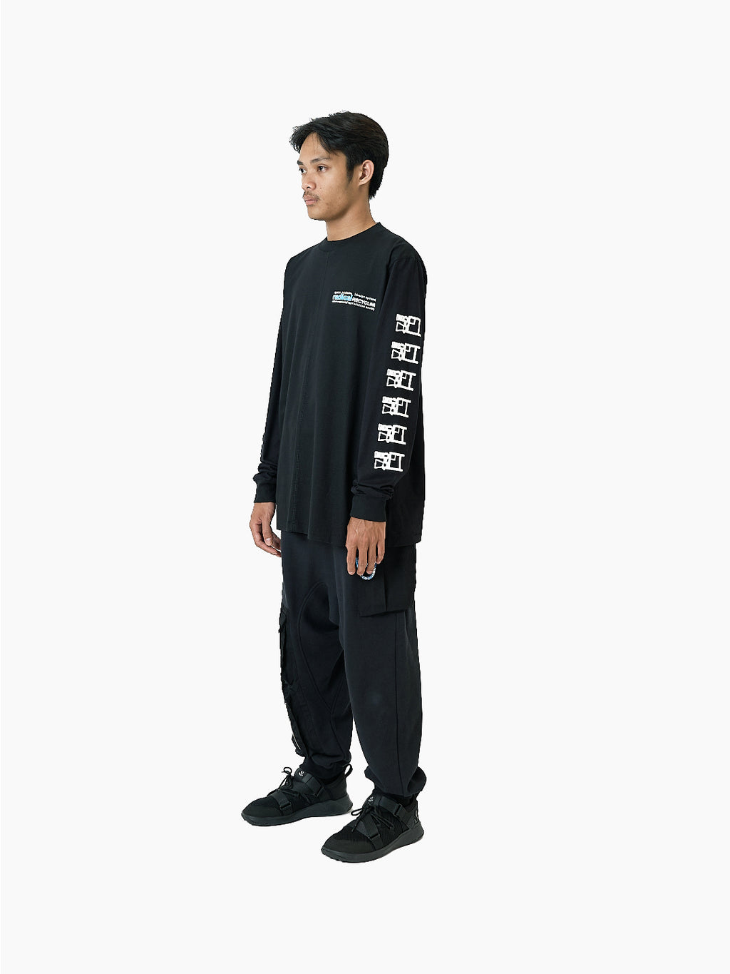 Radical Recycling Long Sleeve T-Shirt Black