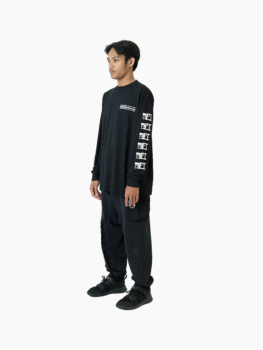 Radical Recycling Long Sleeve T-Shirt Black