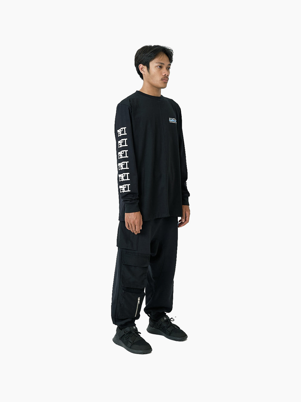 Radical Recycling Long Sleeve T-Shirt Black