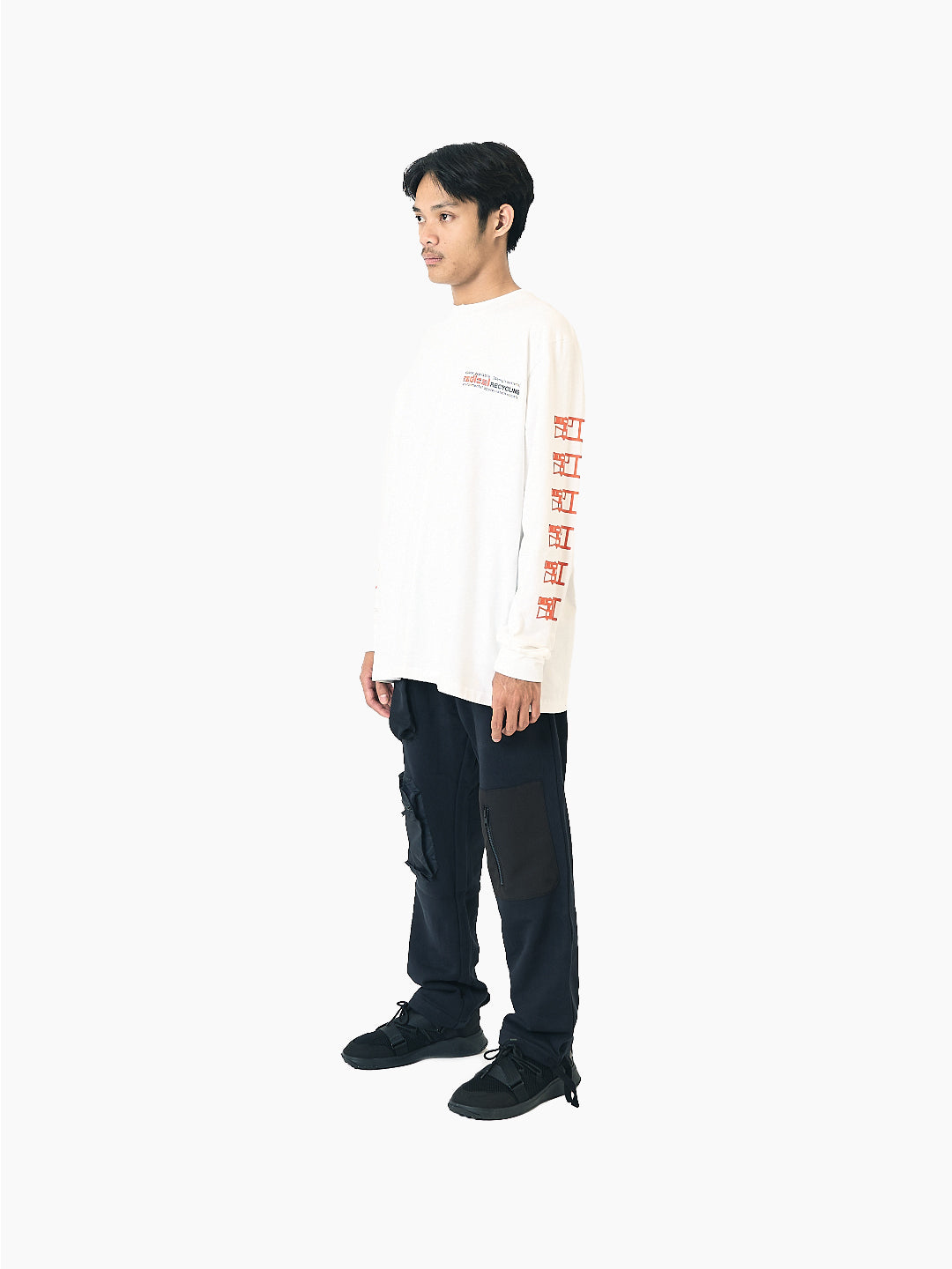 Radical Recycling Long Sleeve T-Shirt White