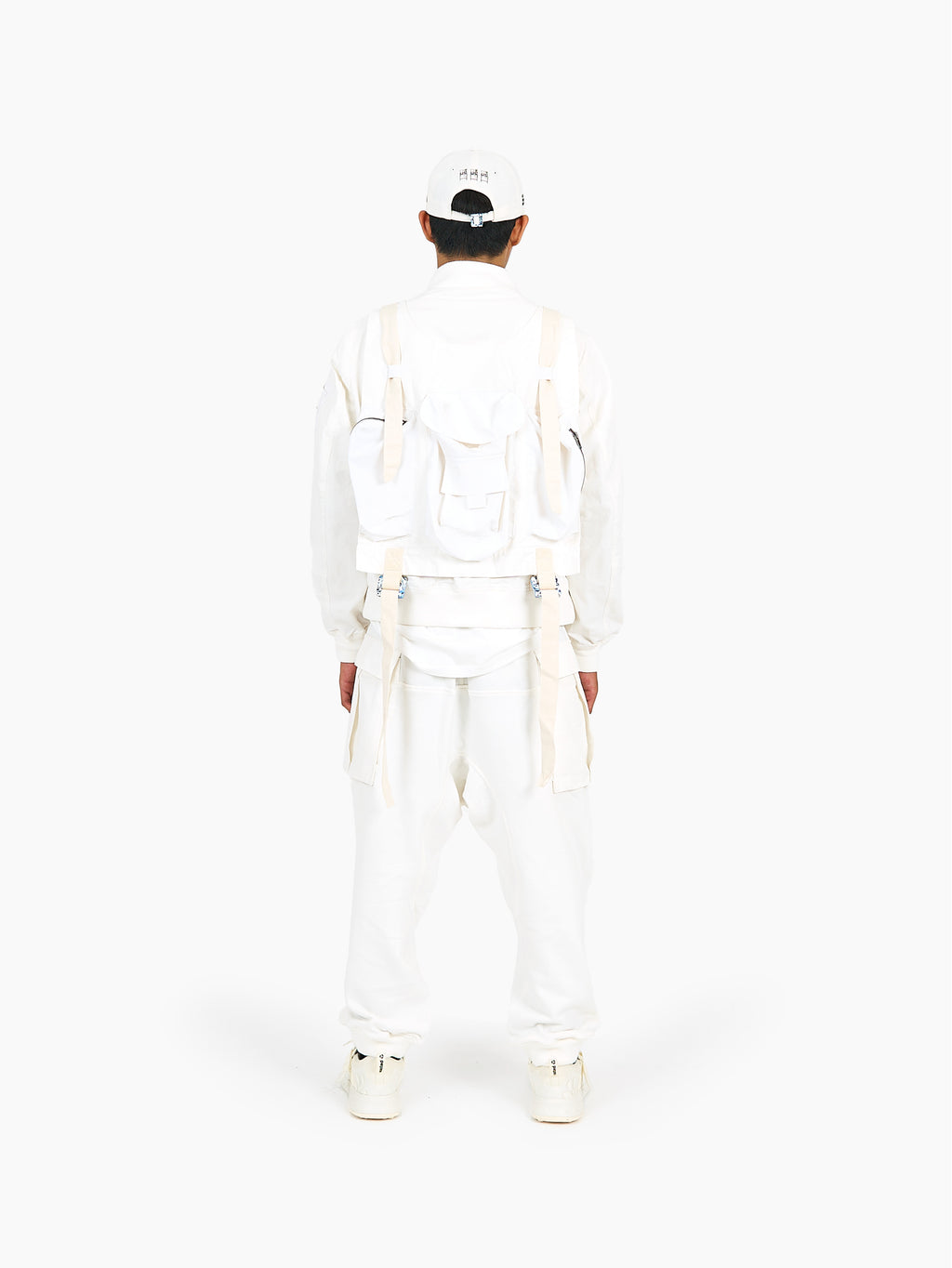 Recycling Parachute Jacket White