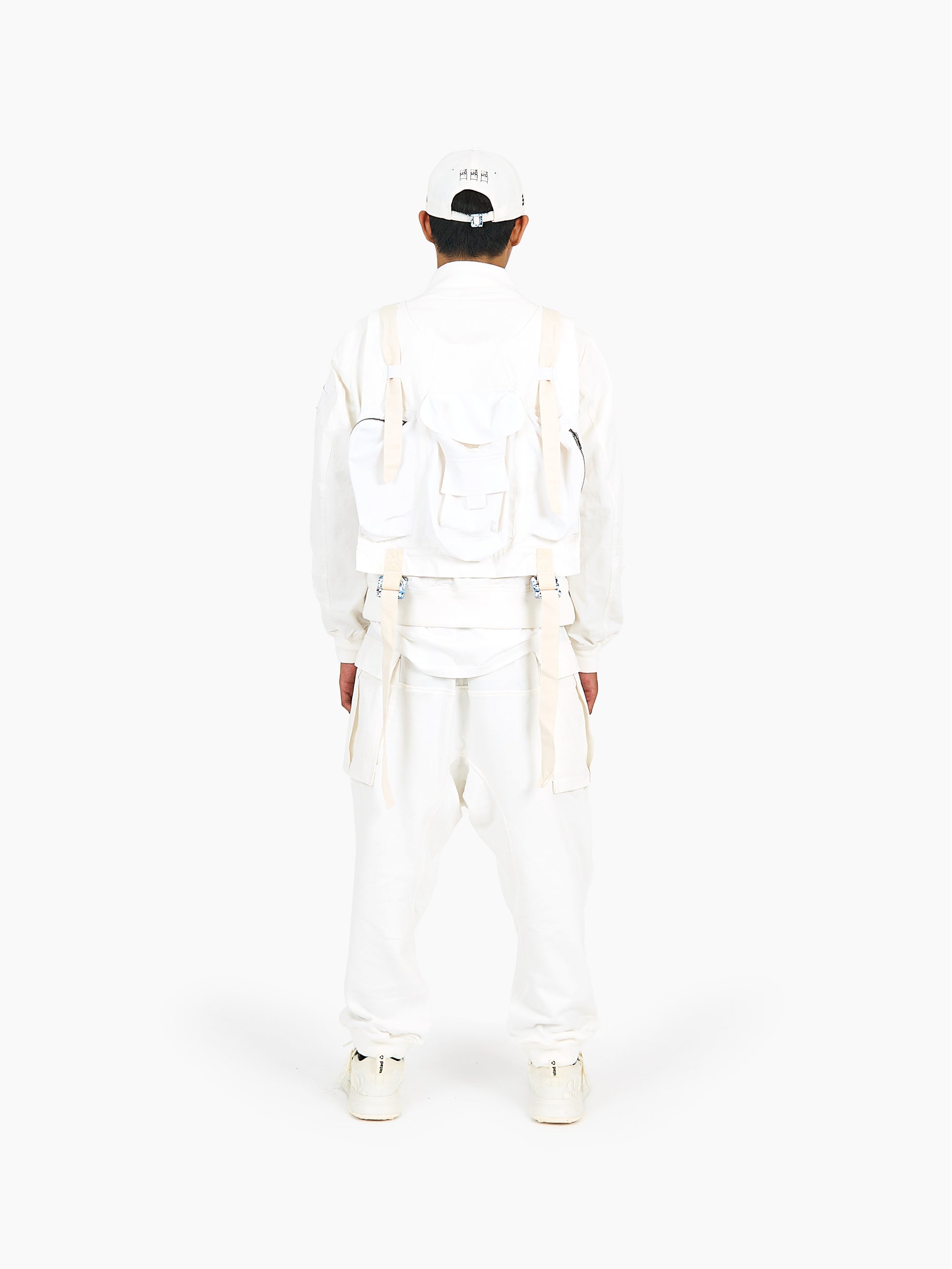 Recycling Parachute Jacket White