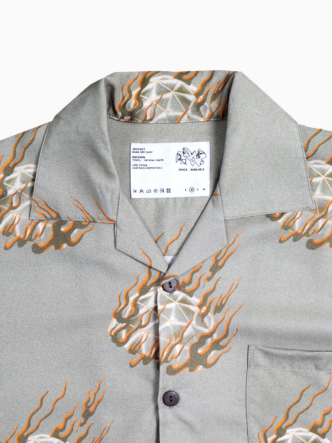 EARTH DOME ON FIRE SHIRT