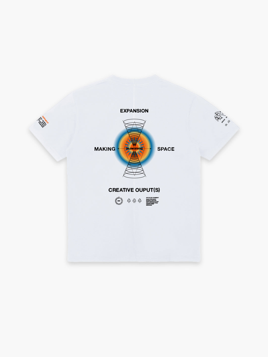 Upcycled Expansion T-shirt White