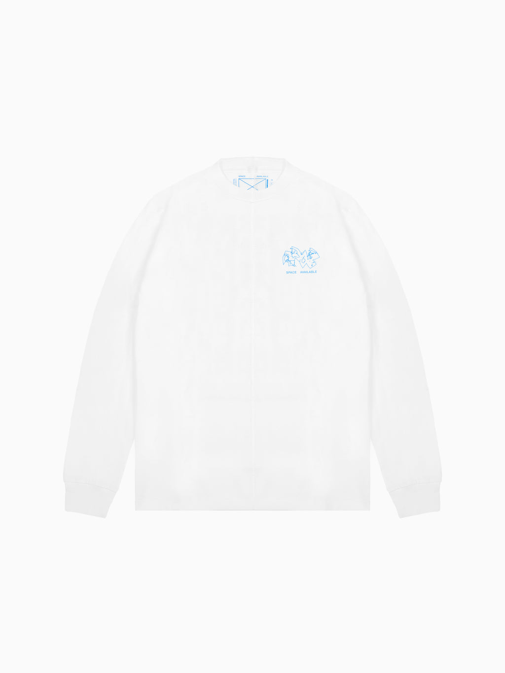 Ocean Mapping Long Sleeve Tee White