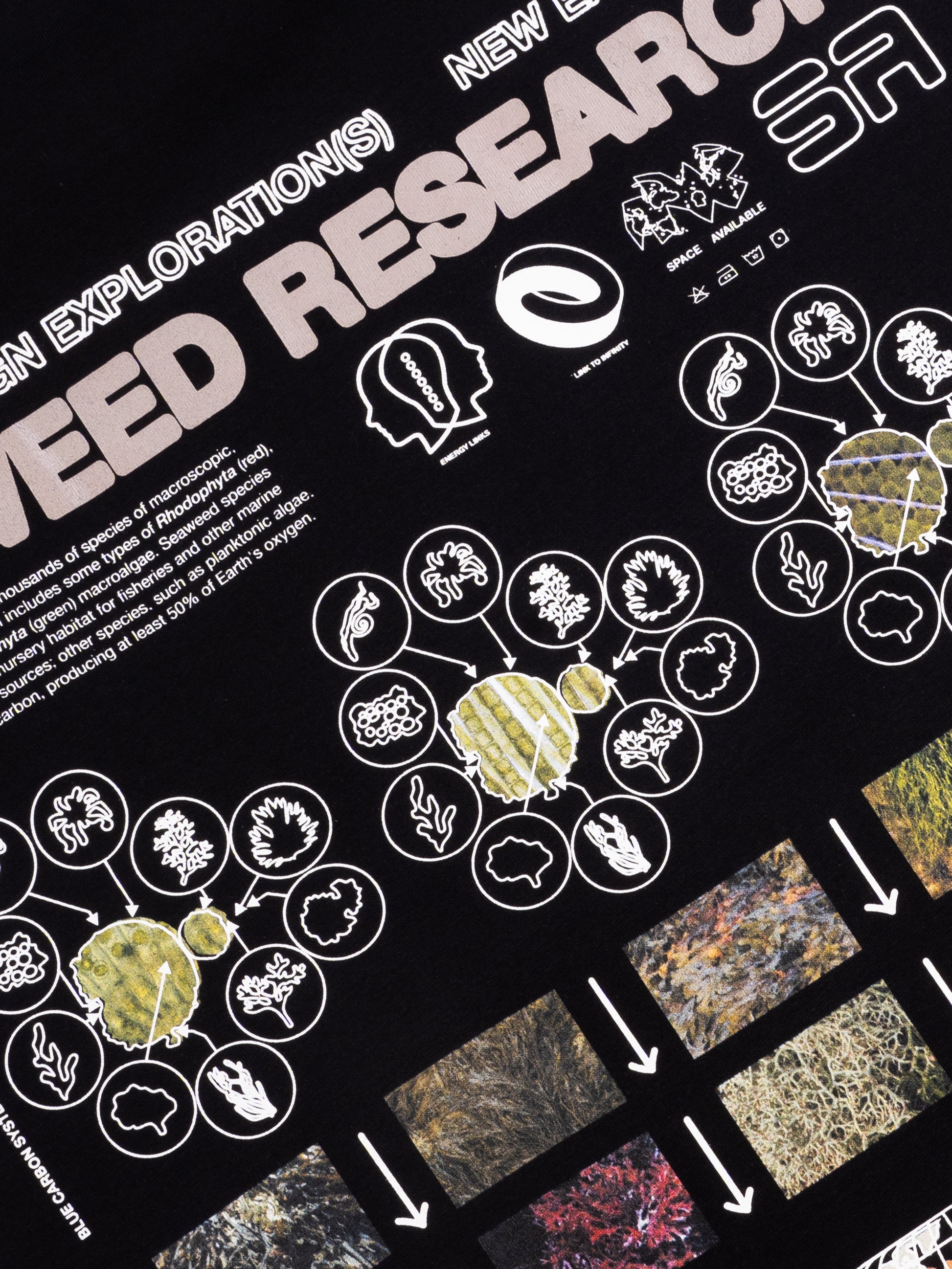 Seaweed Research Tee Black