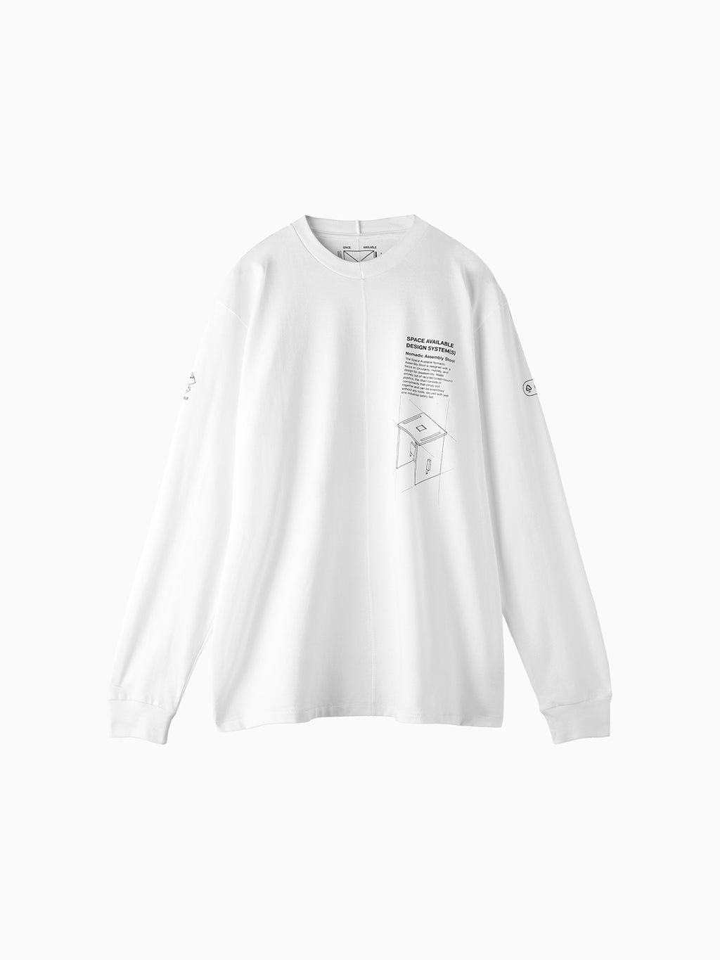 Nomadic Stool Long Sleeve Tee White