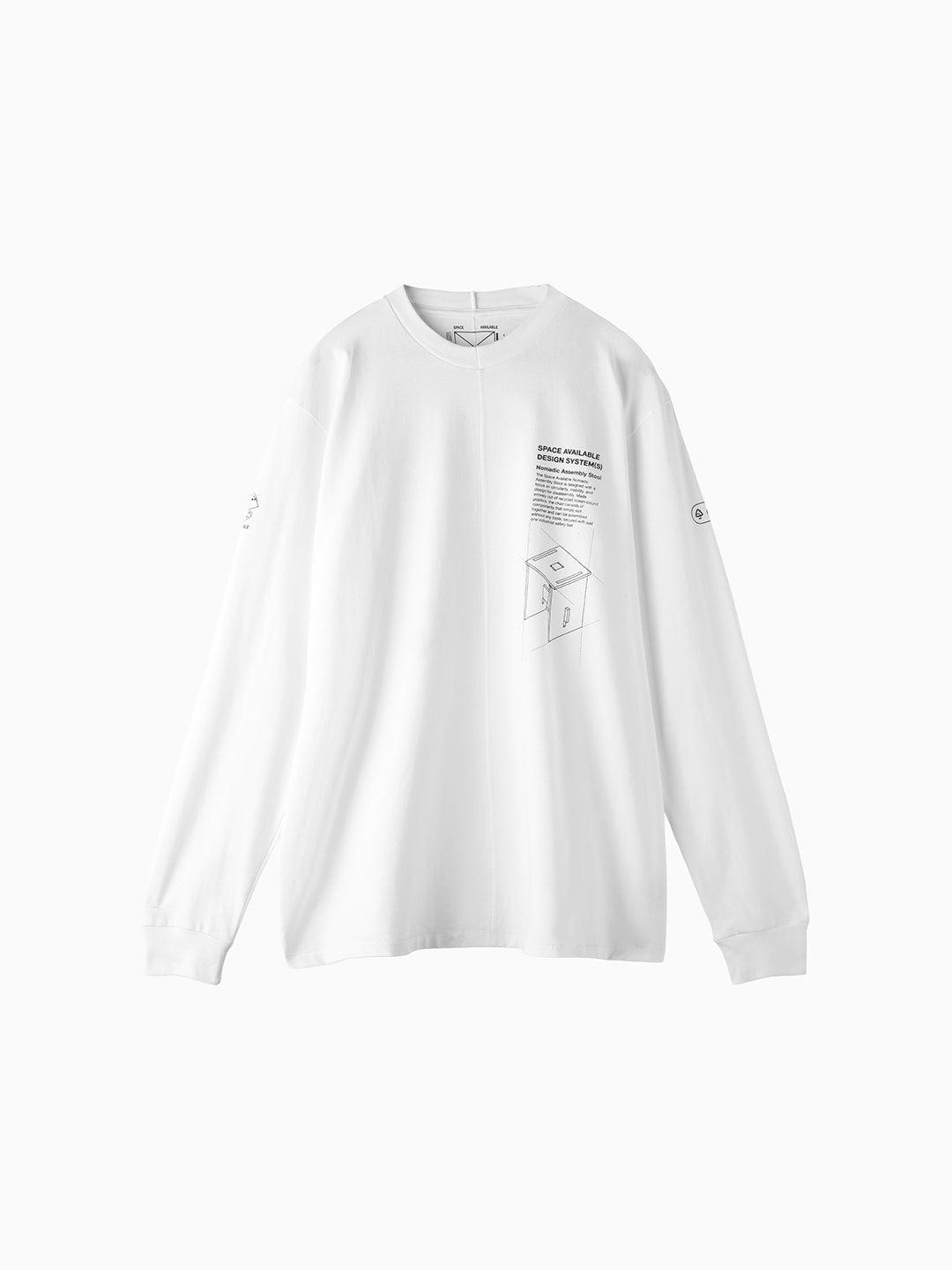 Nomadic Stool Long Sleeve Tee White