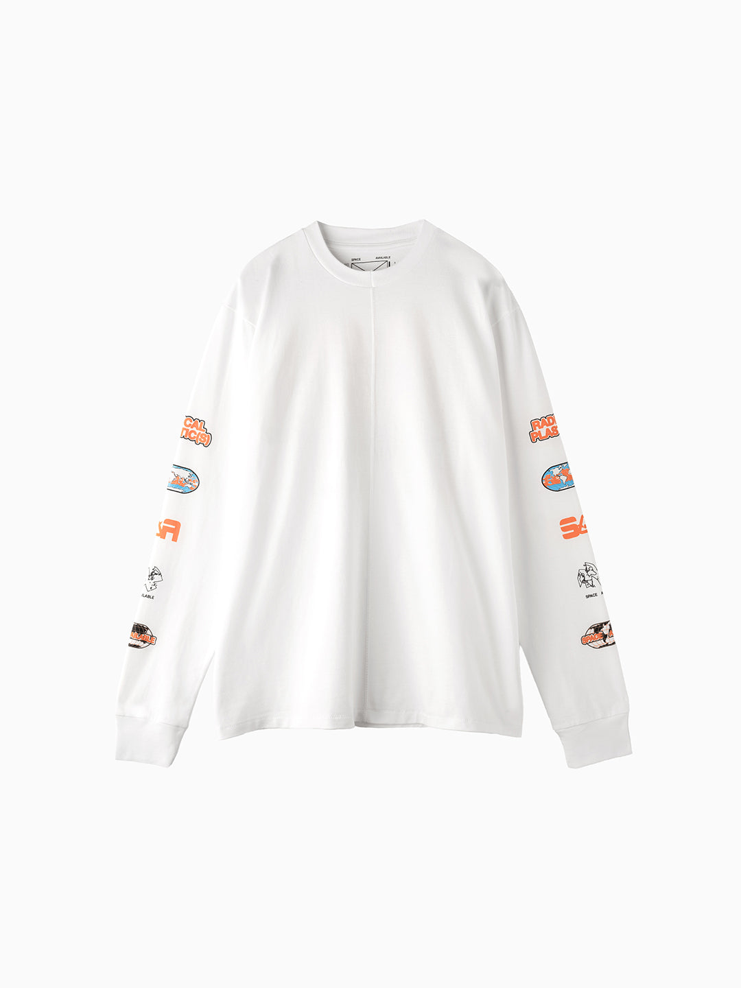 Radical Plastic Long Sleeve Tee White