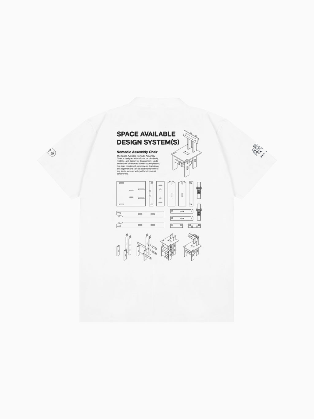 Nomadic Chair Tee White