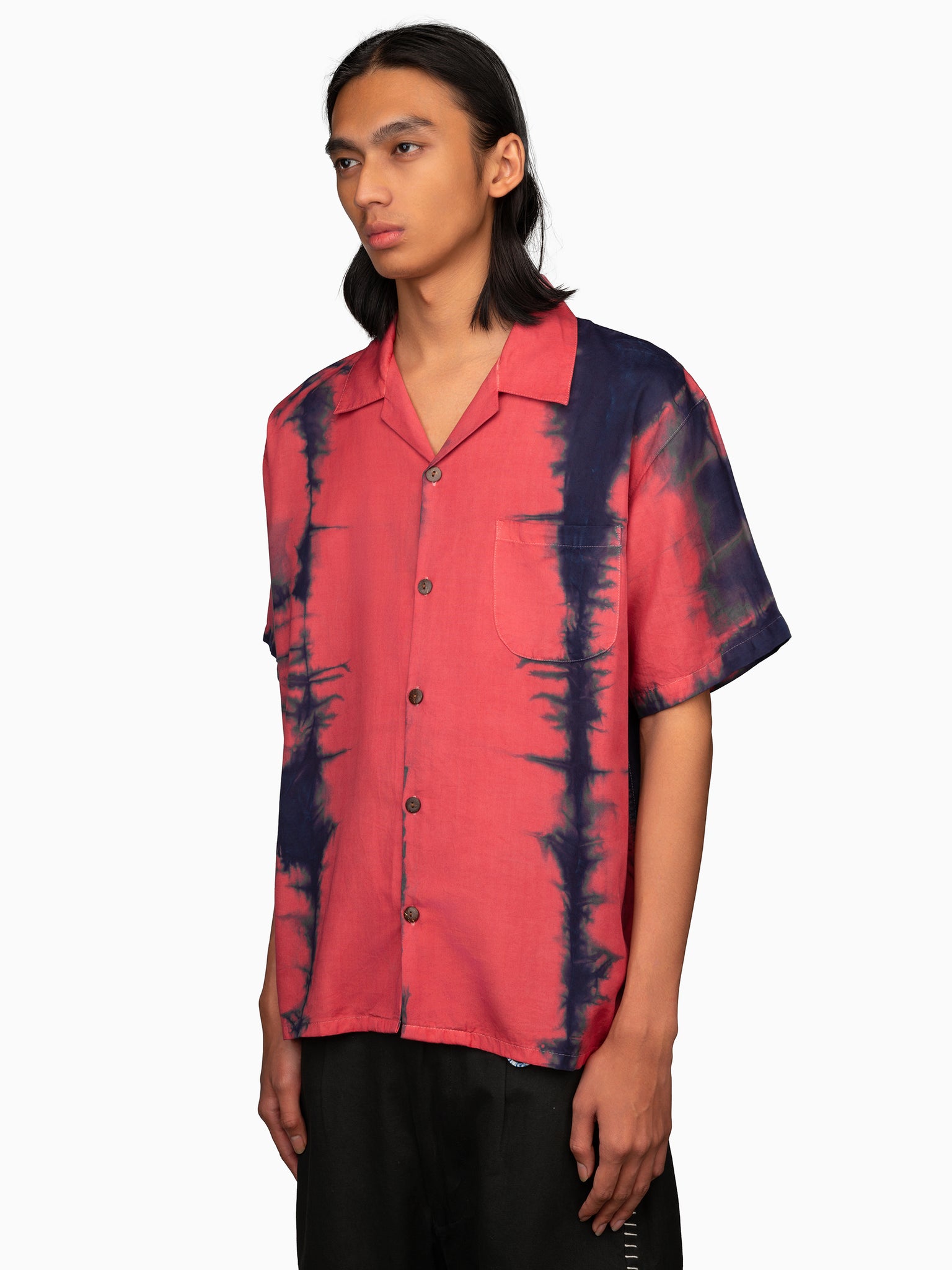 Ritual Shirt Tie Dye Red