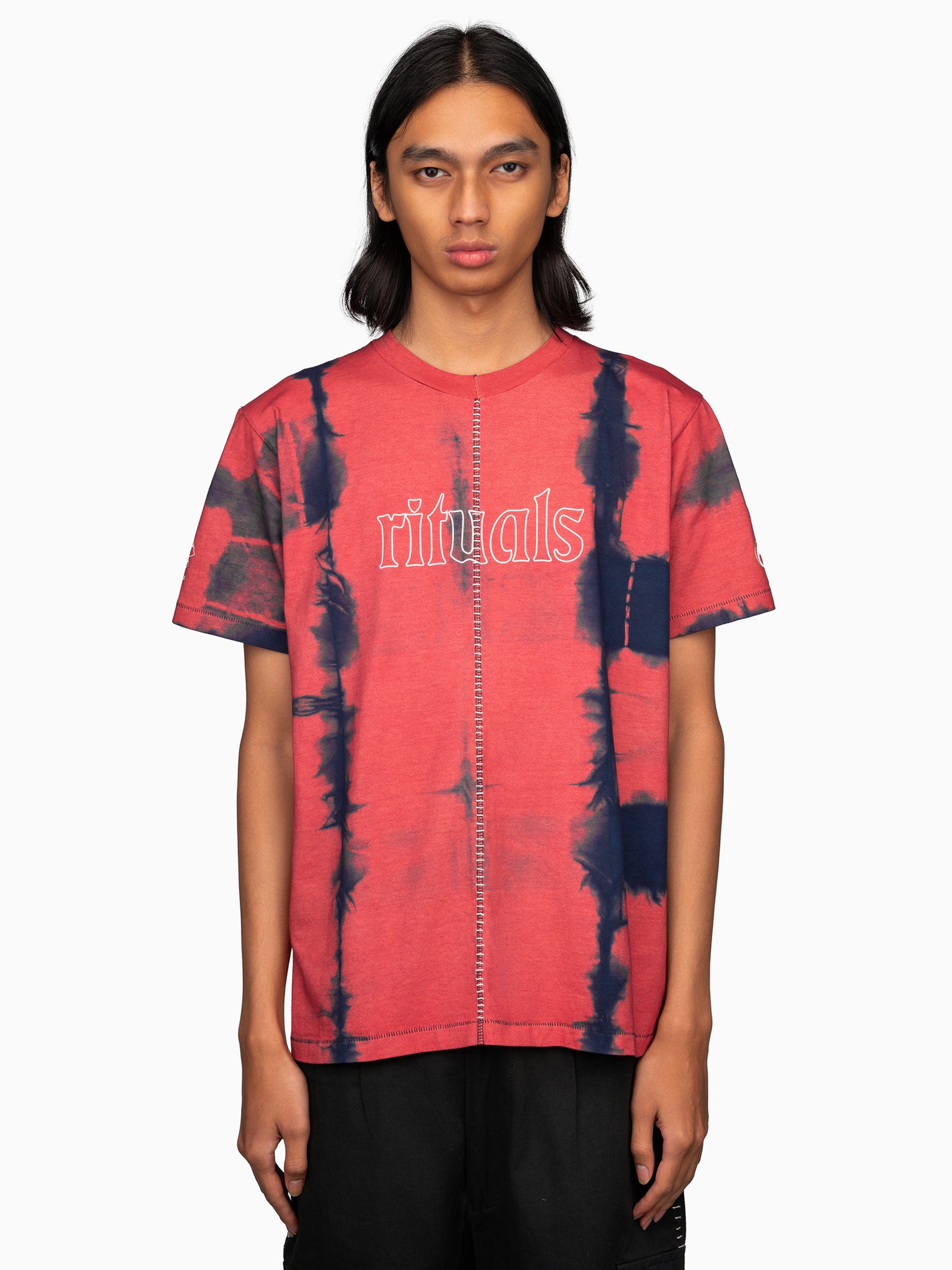 Ritual Tie Dye Tee Red