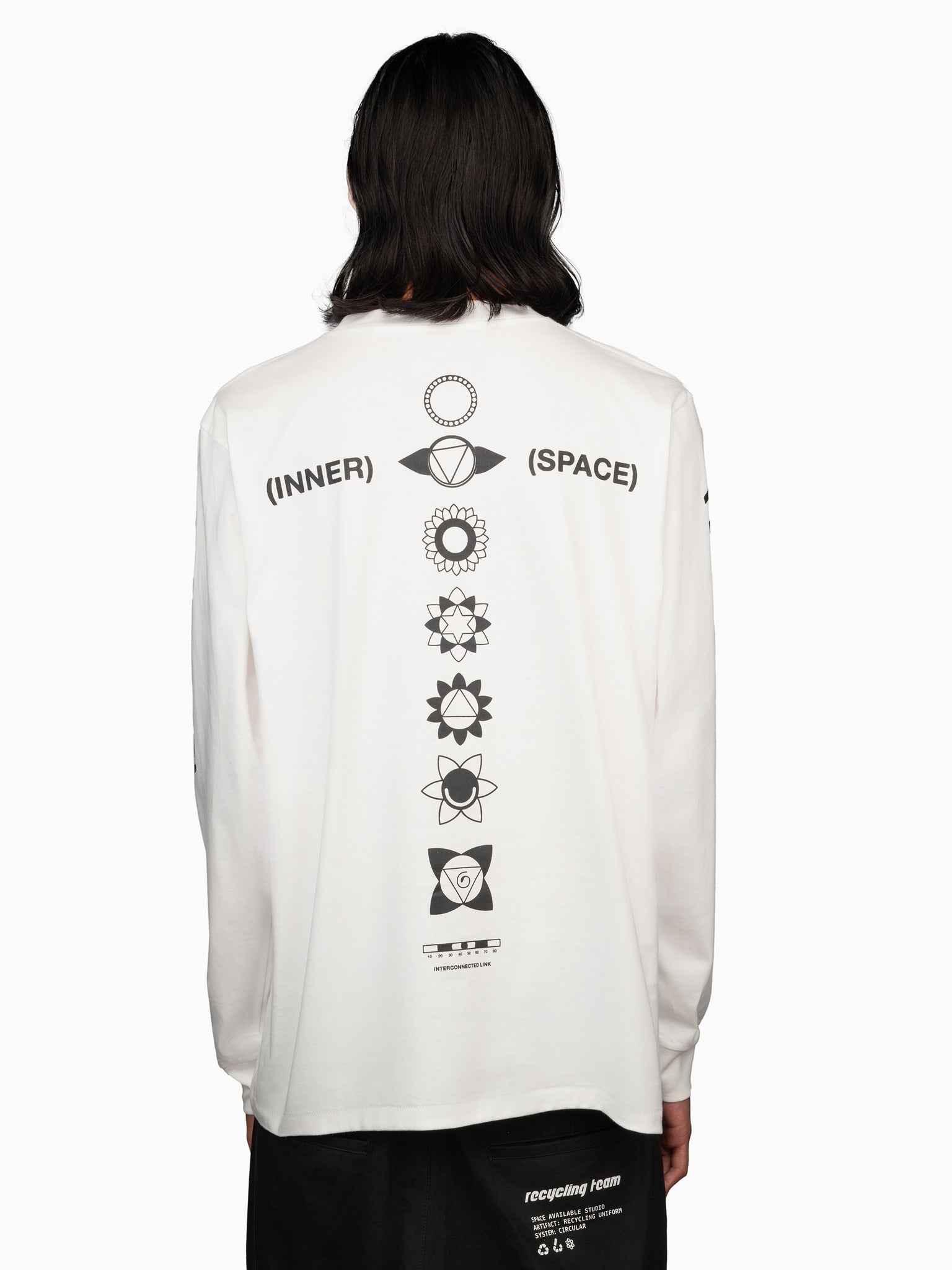 Inner Space Long Sleeve Tee White