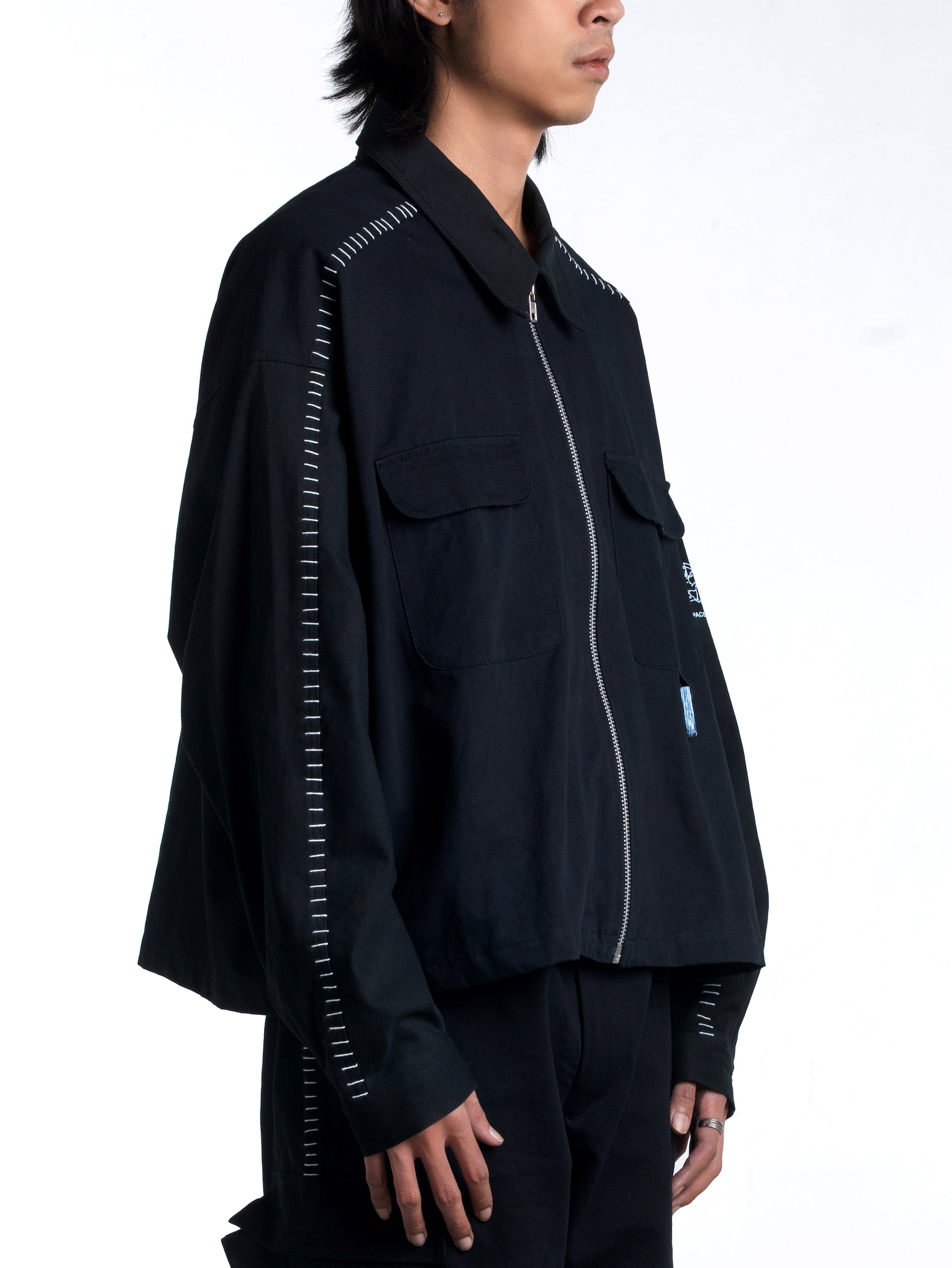 Recycling Uniform Work Jacket Black – Space Available