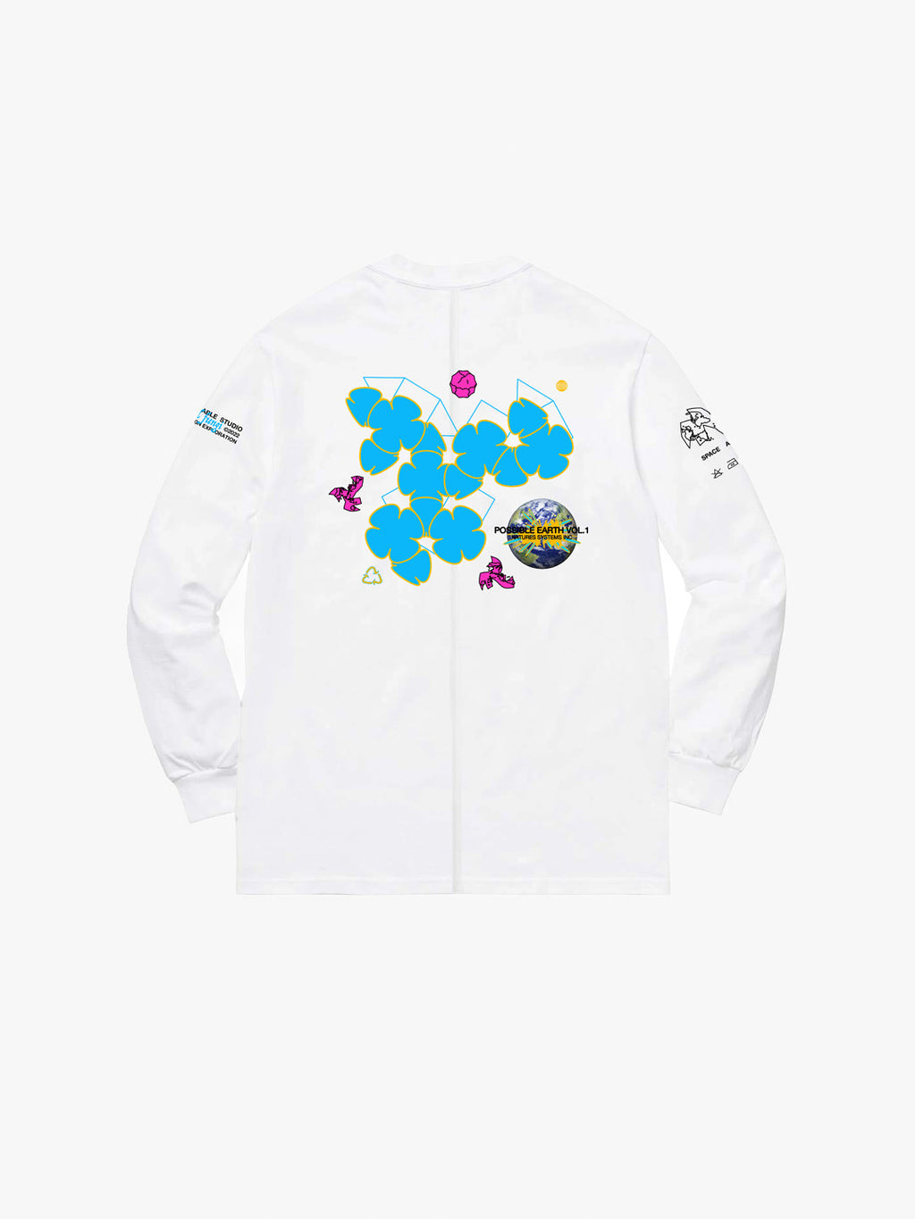 Upcycled Earth Long-Sleeve White