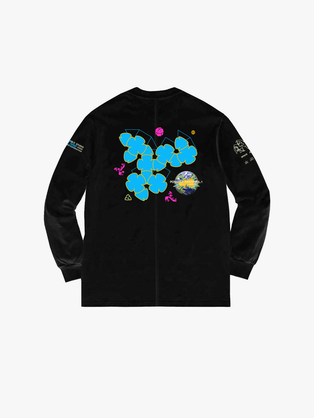 Upcycled Earth Long-Sleeve Black