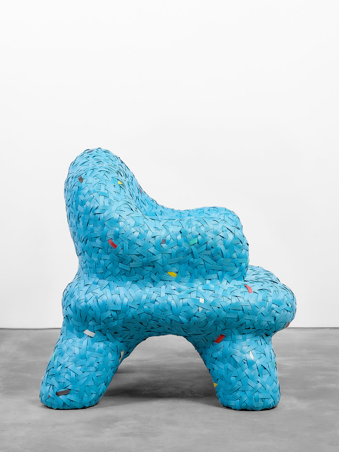 Artisanal Woven Chair Blue