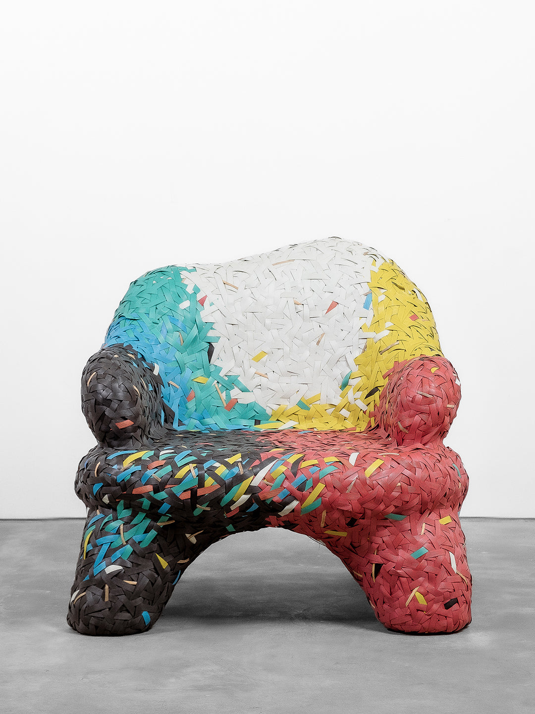 Artisanal Woven Chair Multicolour