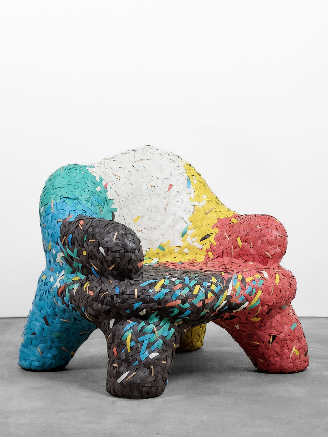 Artisanal Woven Chair Multicolour