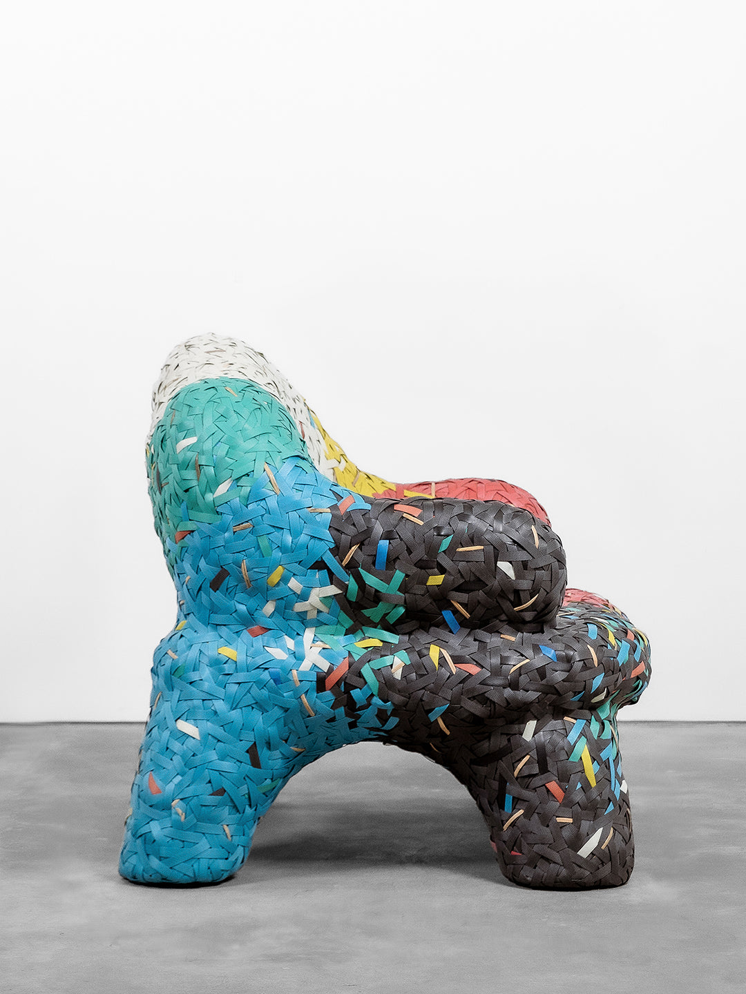 Artisanal Woven Chair Multicolour