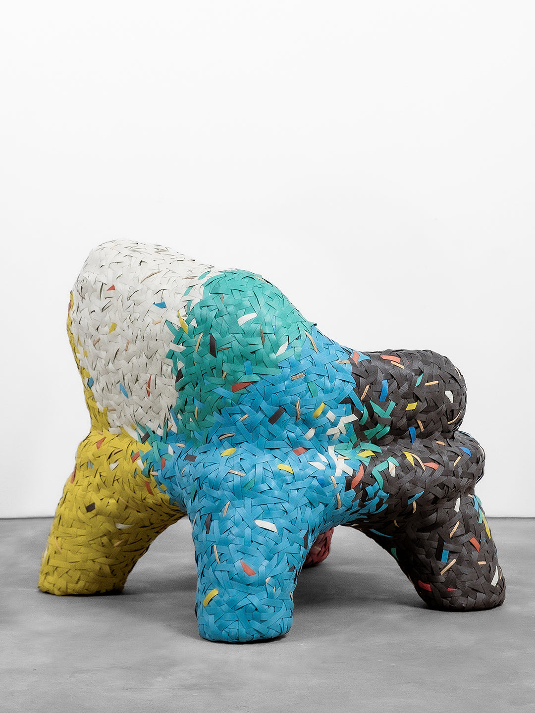 Artisanal Woven Chair Multicolour
