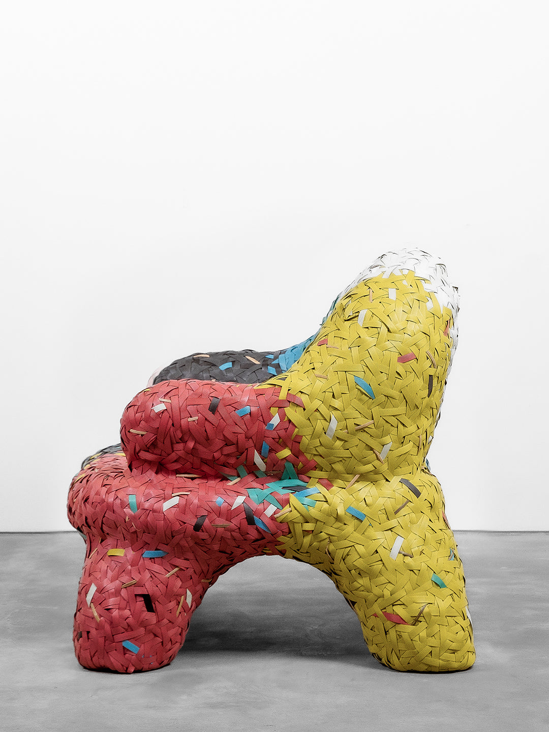 Artisanal Woven Chair Multicolour