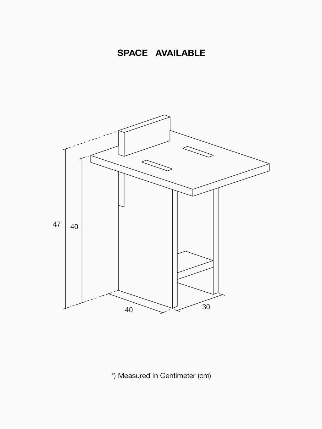 Self-Assembly Stool Blue