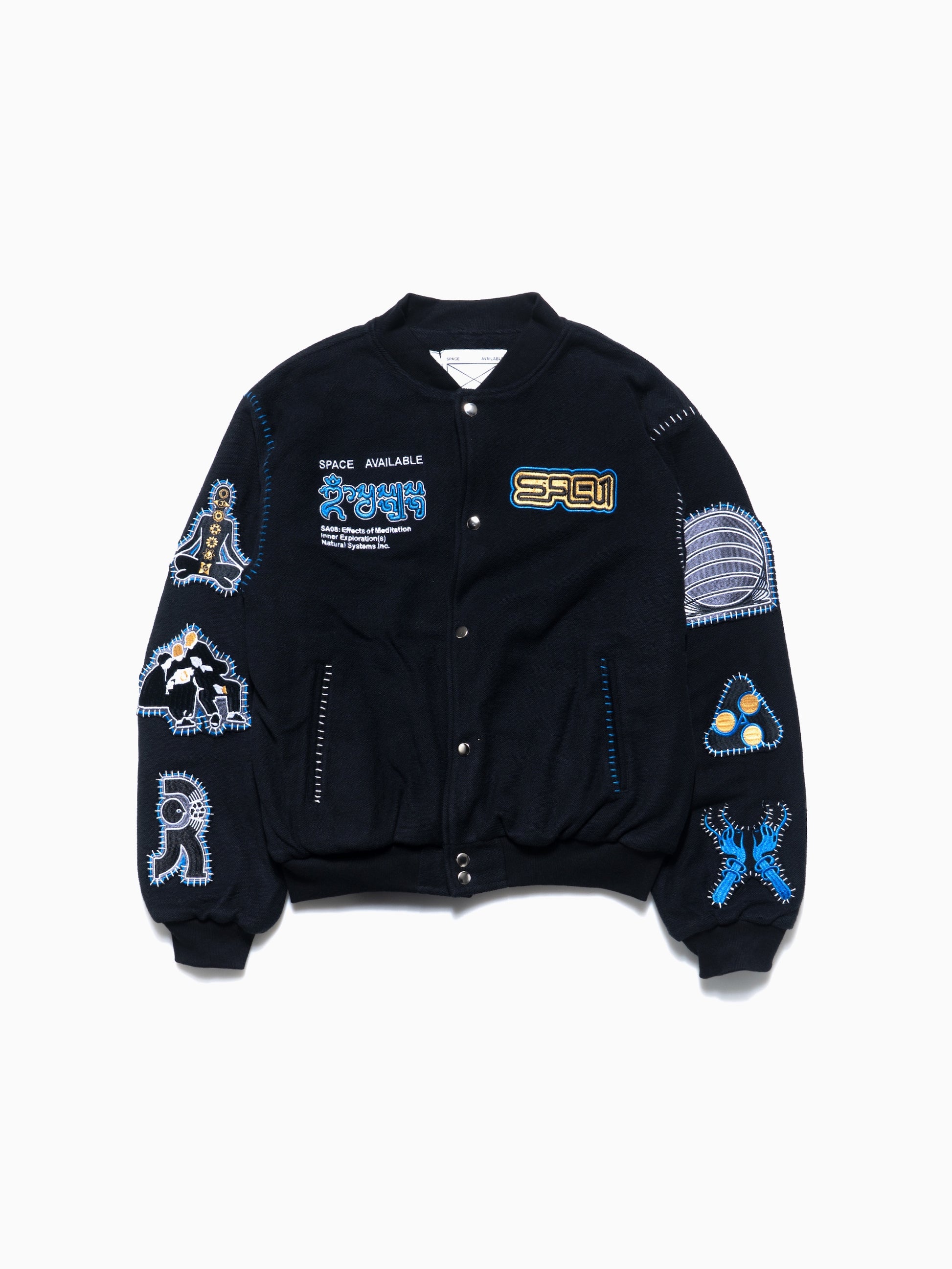 Natural System Varsity Jacket Black