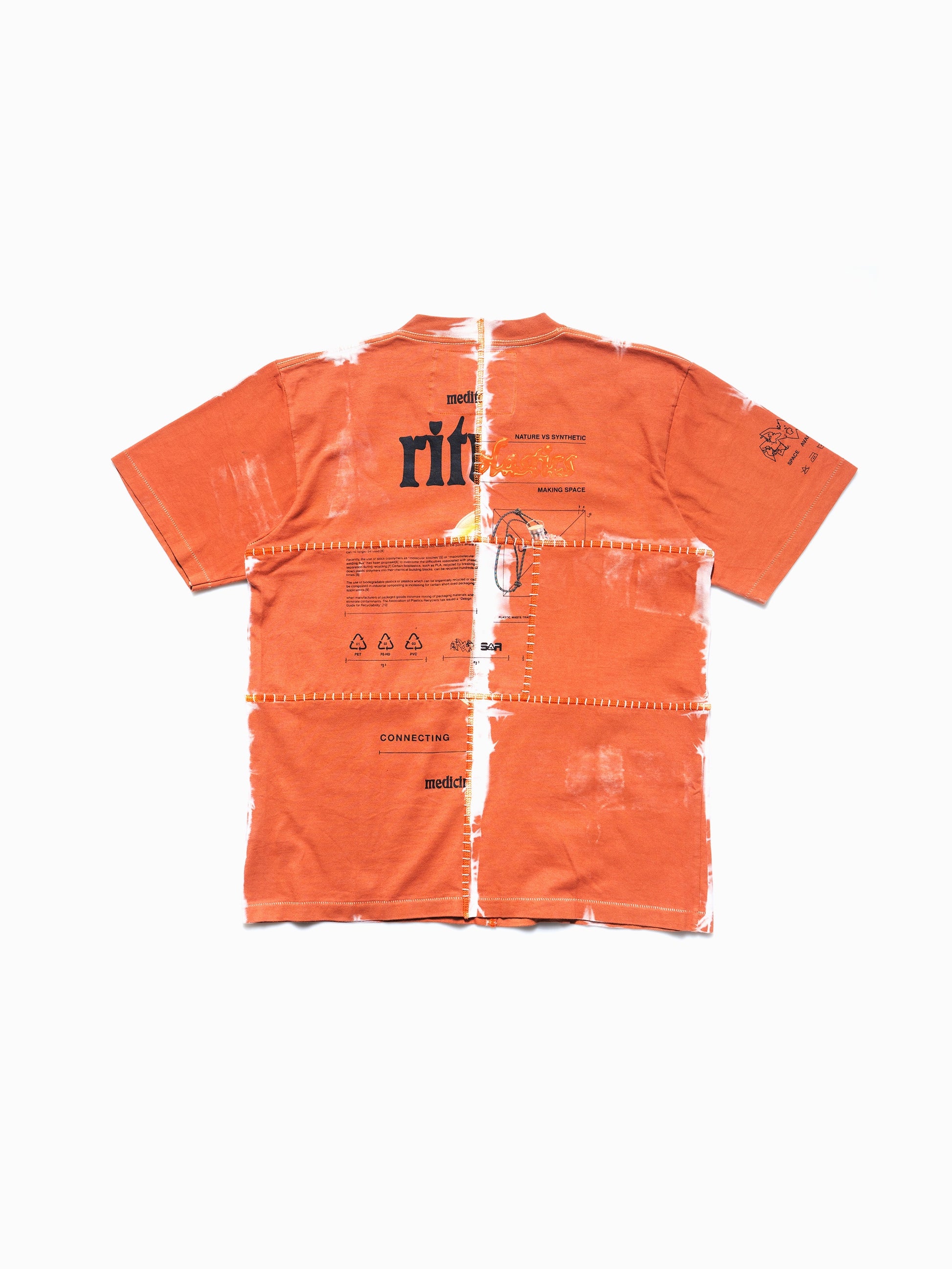 Upcycled Plant Dye Tee Orange