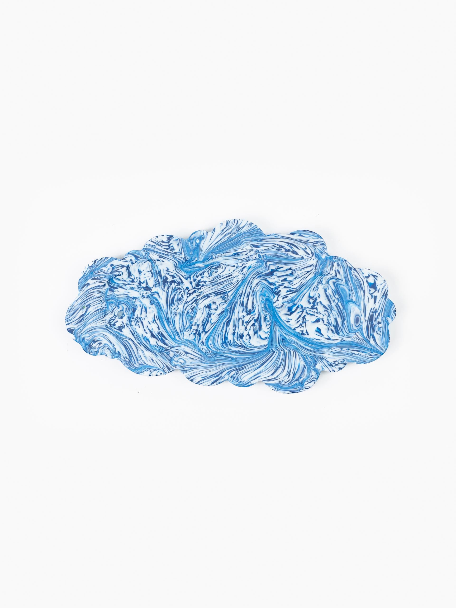 Clouded Desk Tray Blue