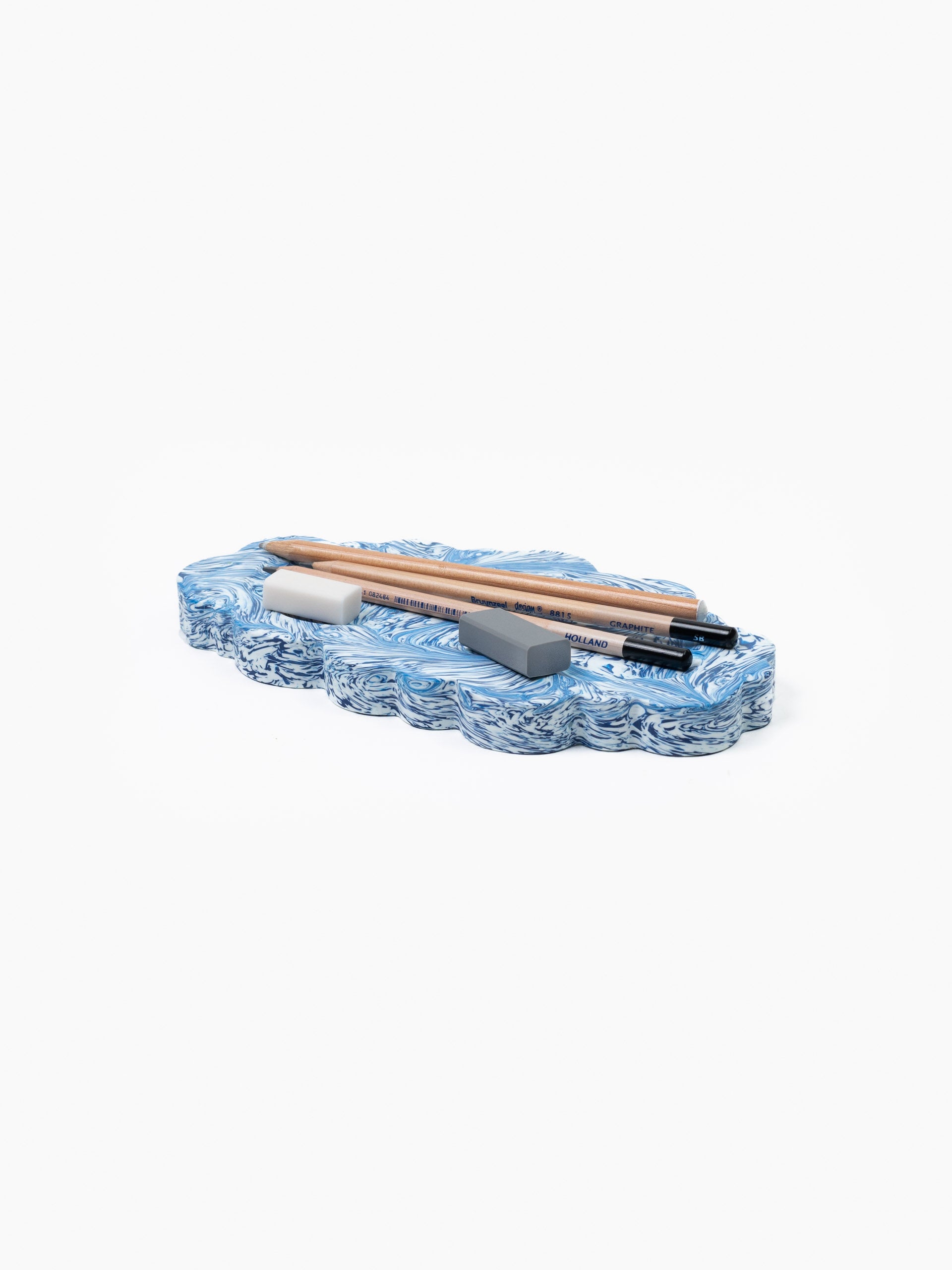 Clouded Desk Tray Blue