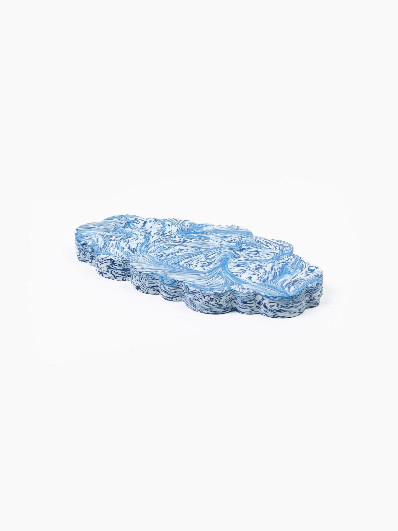 Clouded Desk Tray Blue