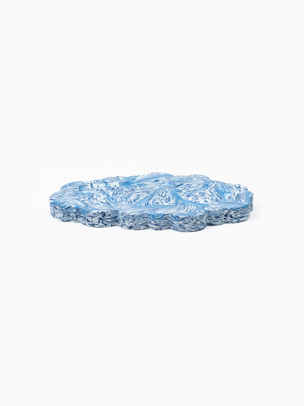 Clouded Desk Tray Blue