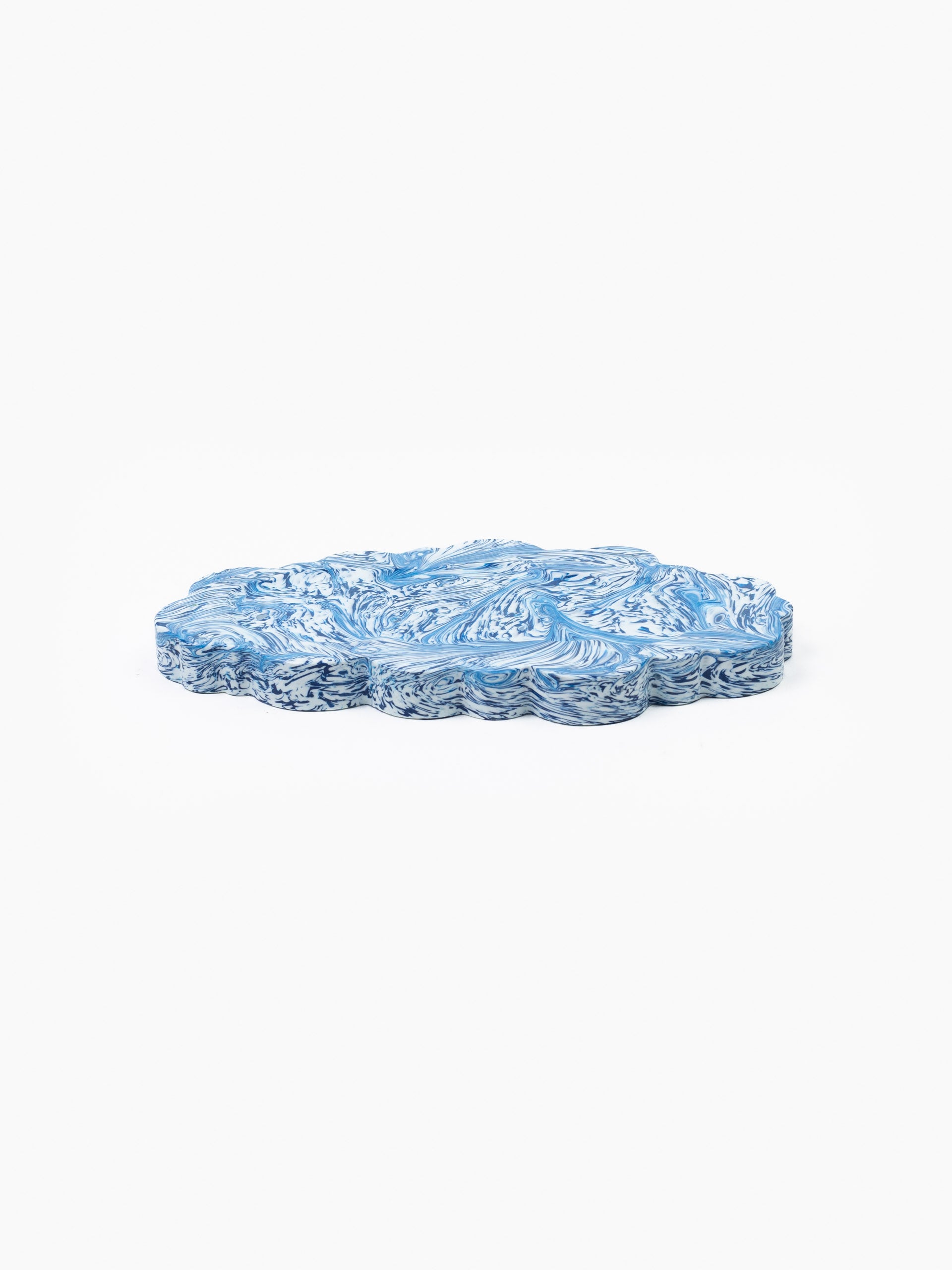 Clouded Desk Tray Blue