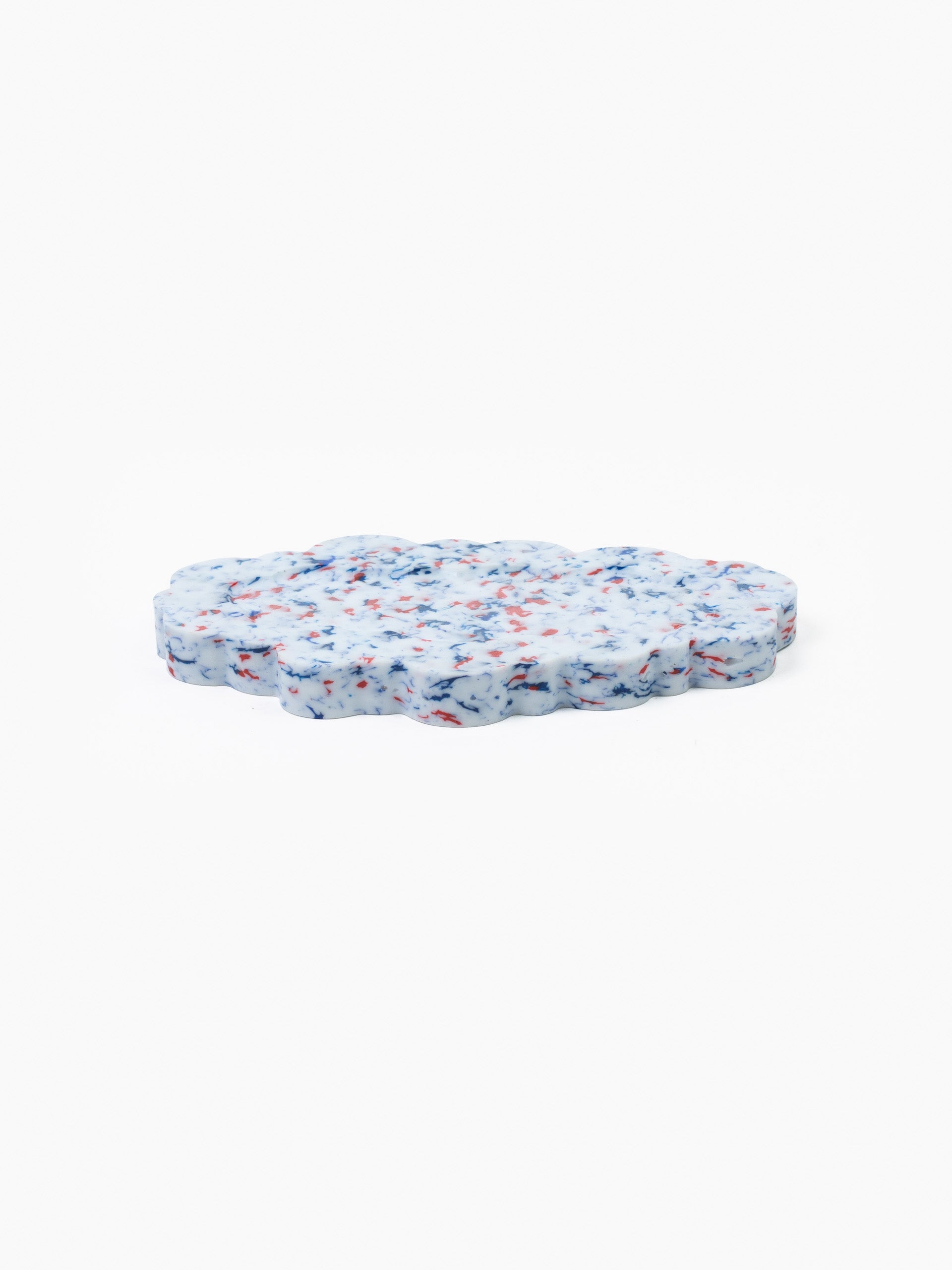 Clouded Desk Tray White