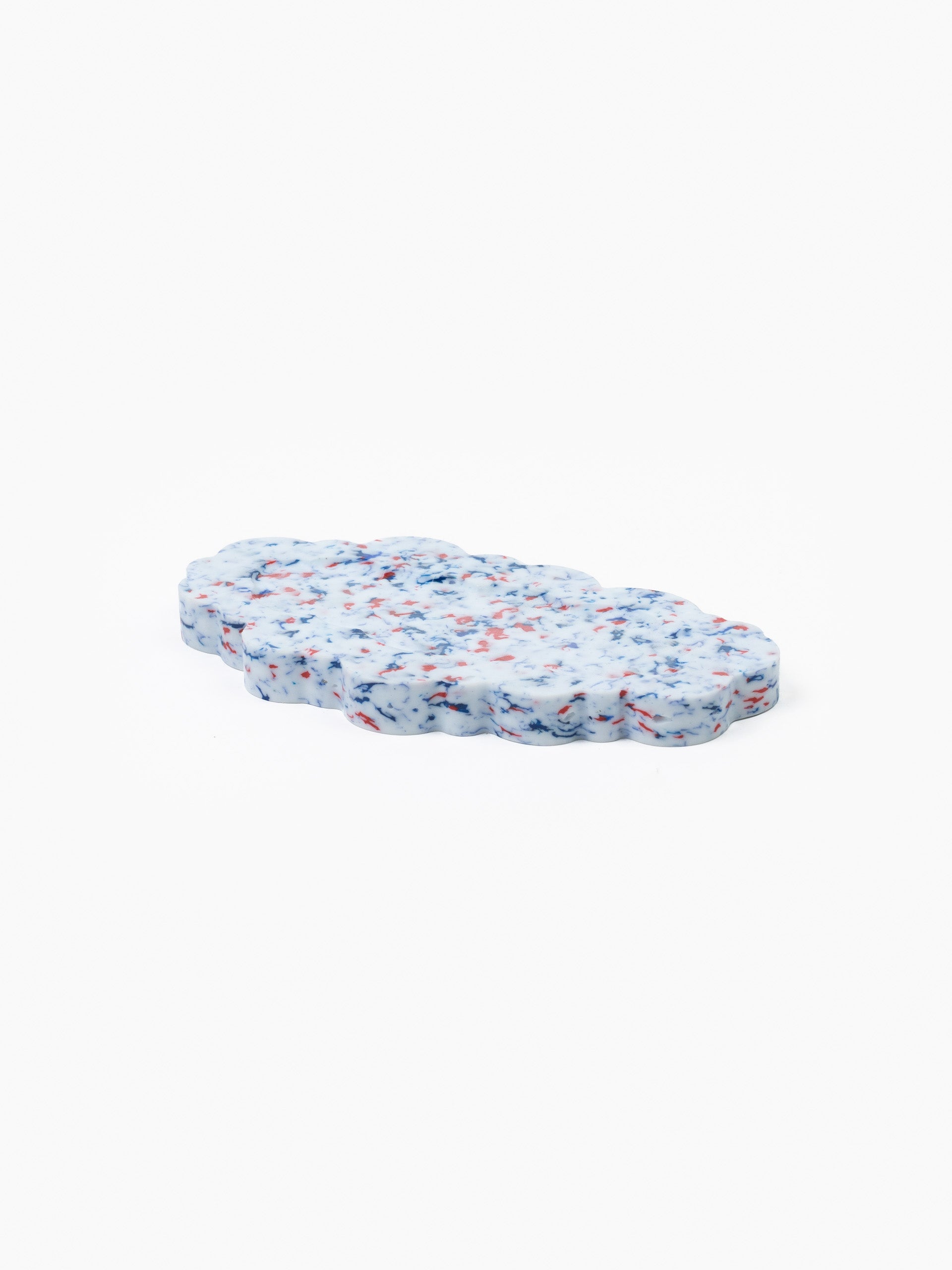 Clouded Desk Tray White